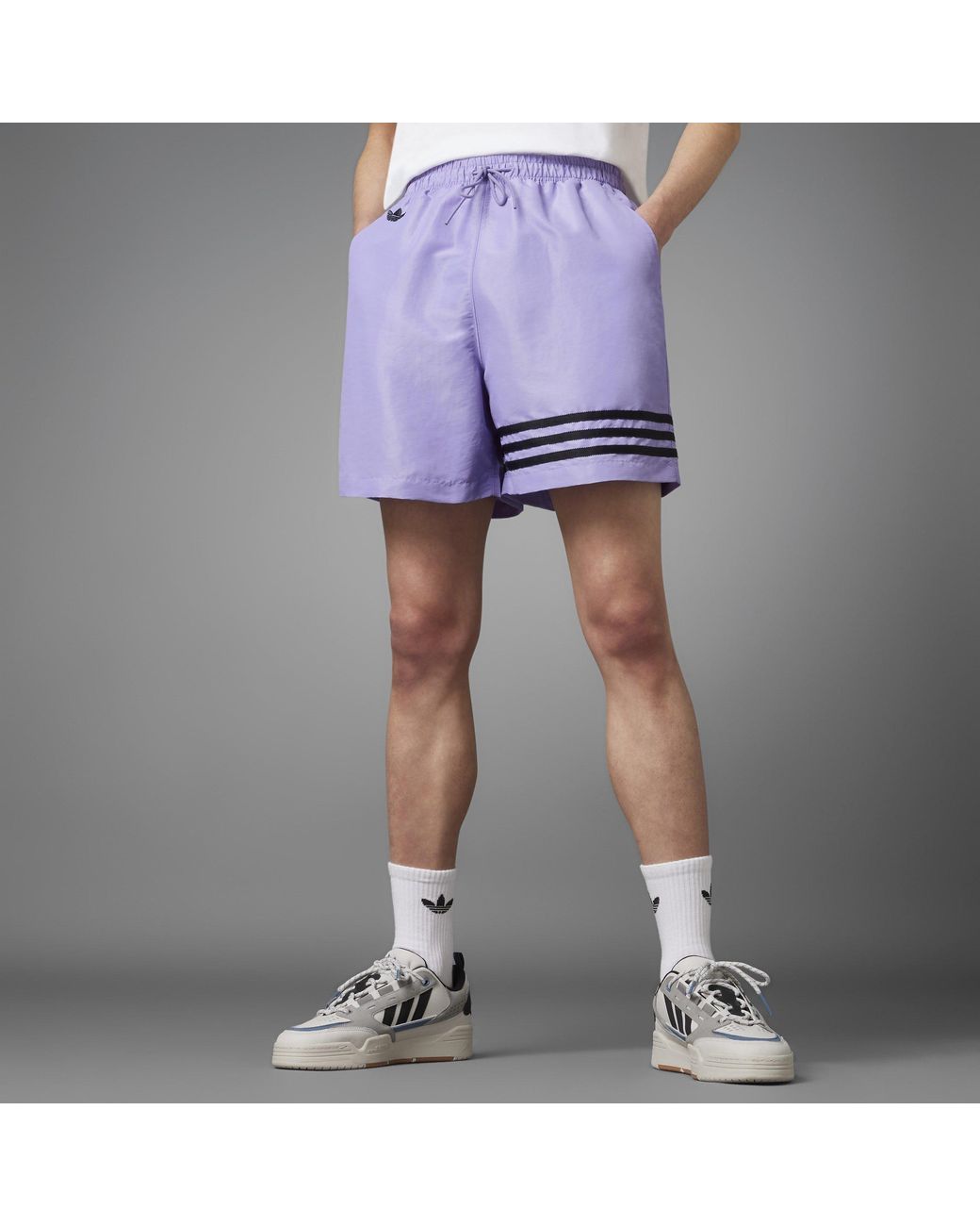 Adidas Originals Purple Performance Gym Shorts for men