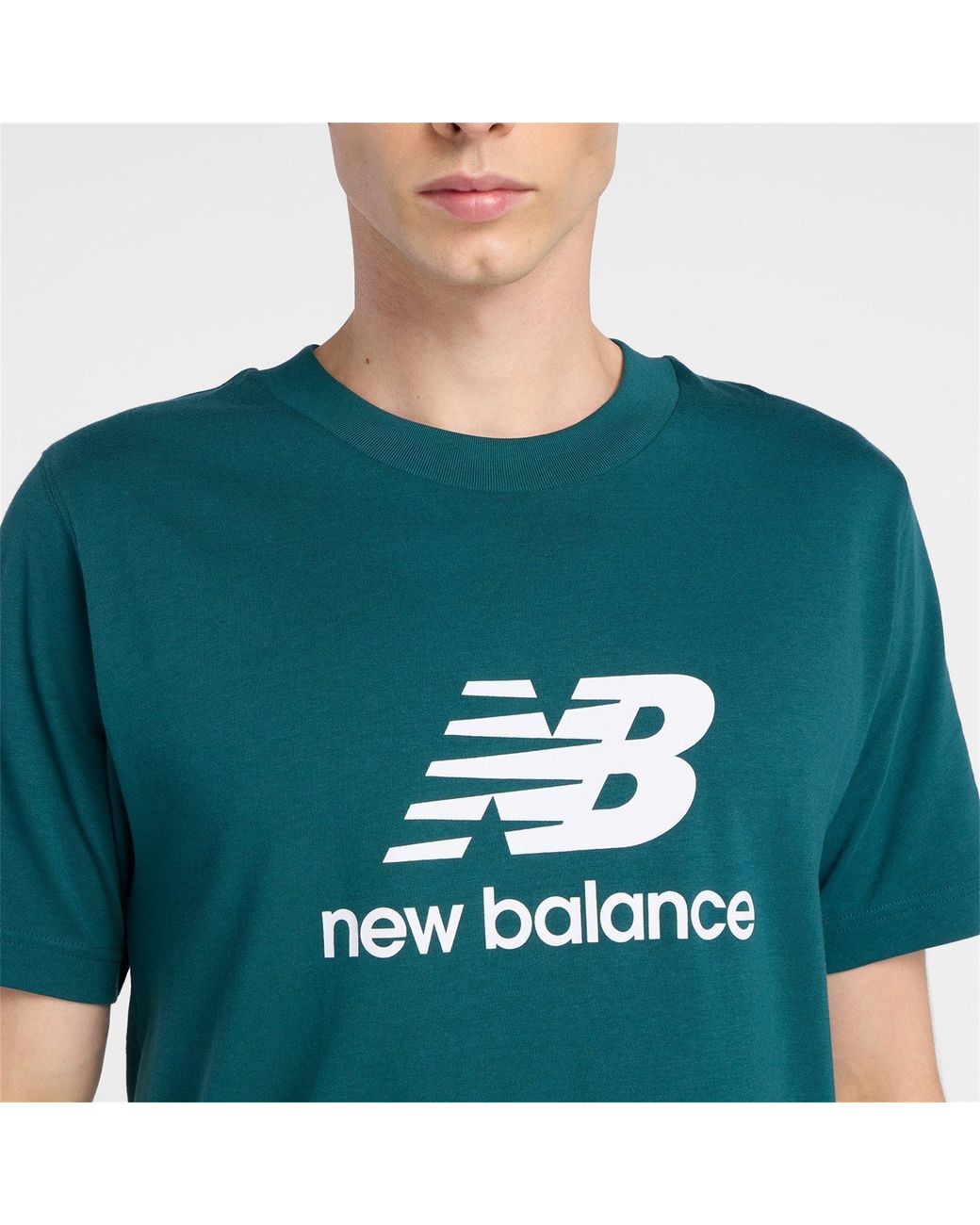 New Balance Green Fleece Jogger Shorts for men