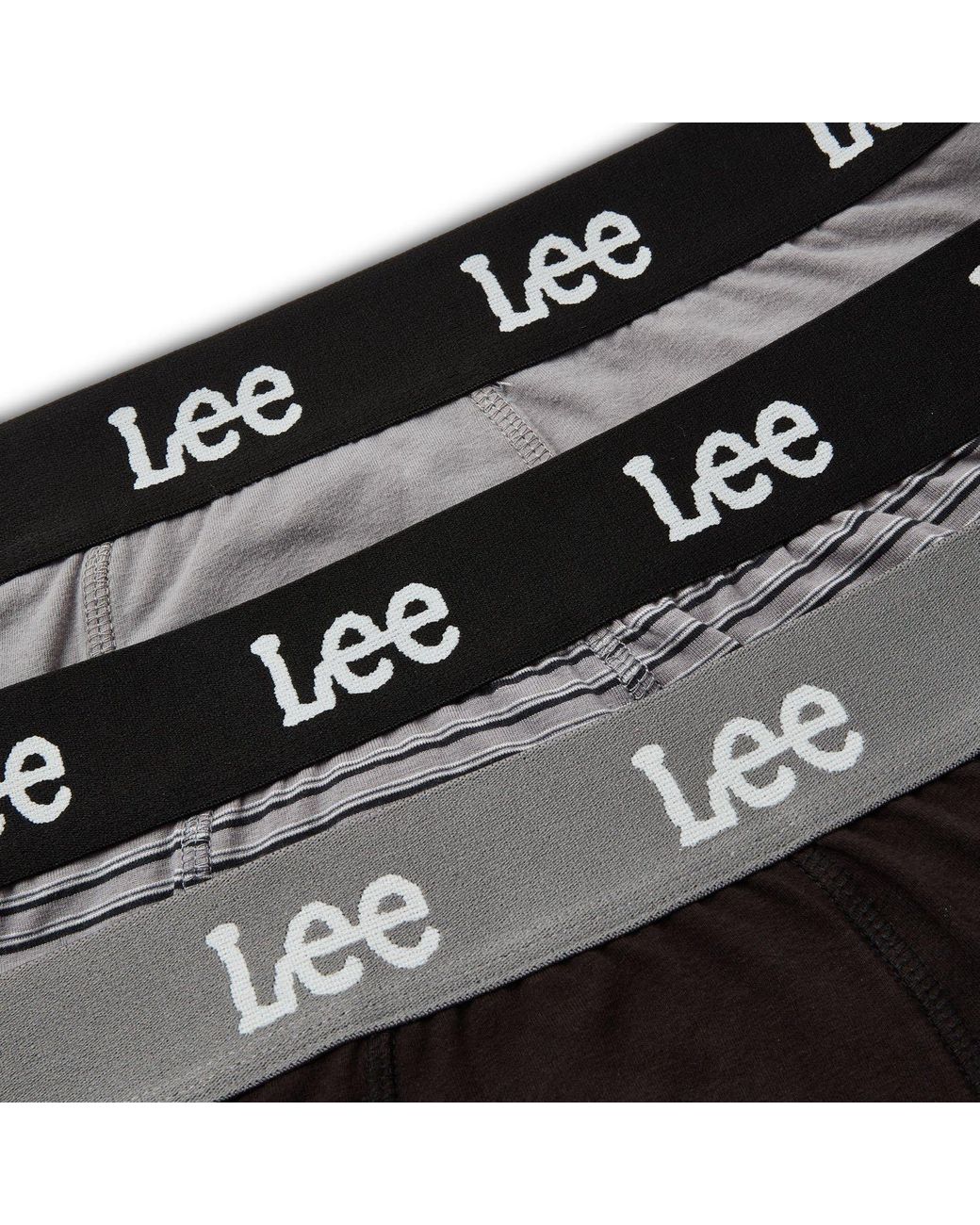 Lee Jeans Gray 3Pk Trunks Putney for men