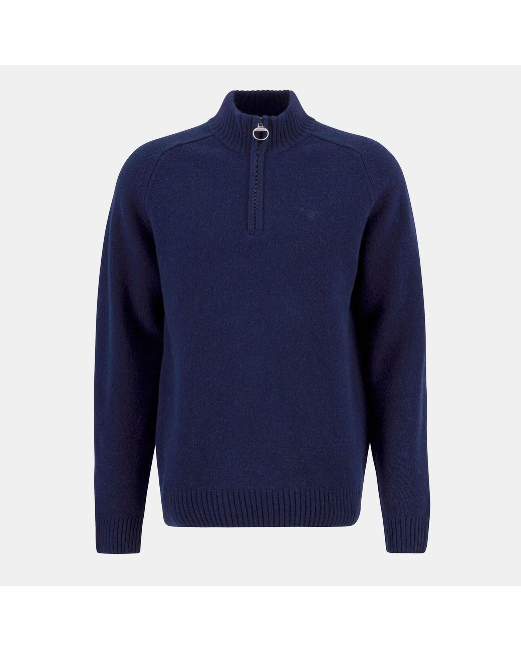 Barbour Blue Grangetown Half Zip Jumper for men