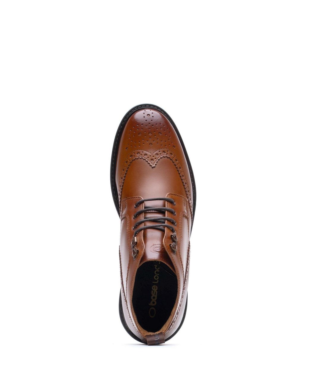 Base London Brown Porter Toe Cap Boot for men