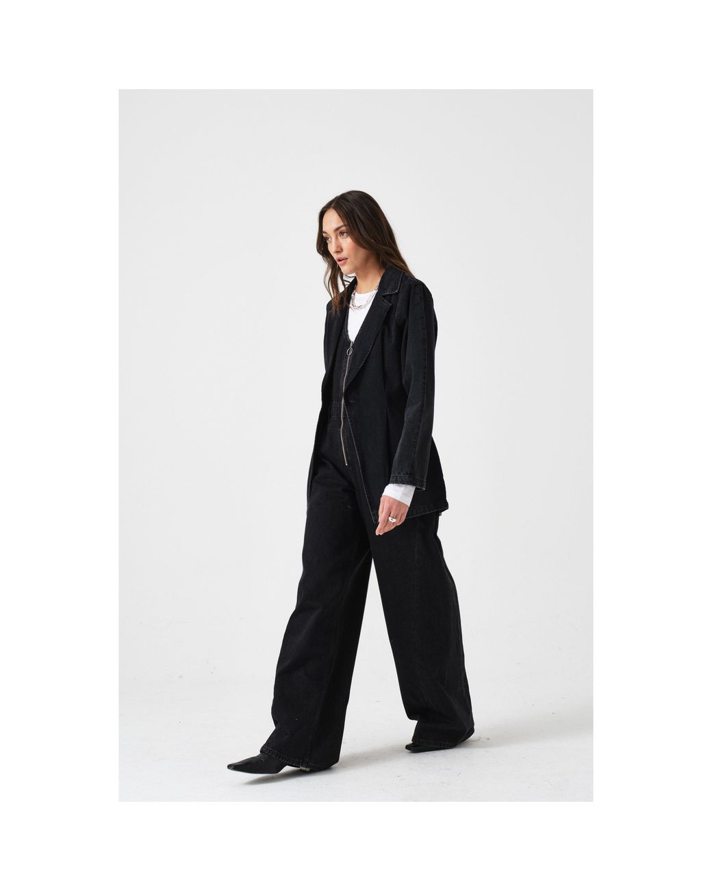 seventy + mochi Black Bette Denim Jacket