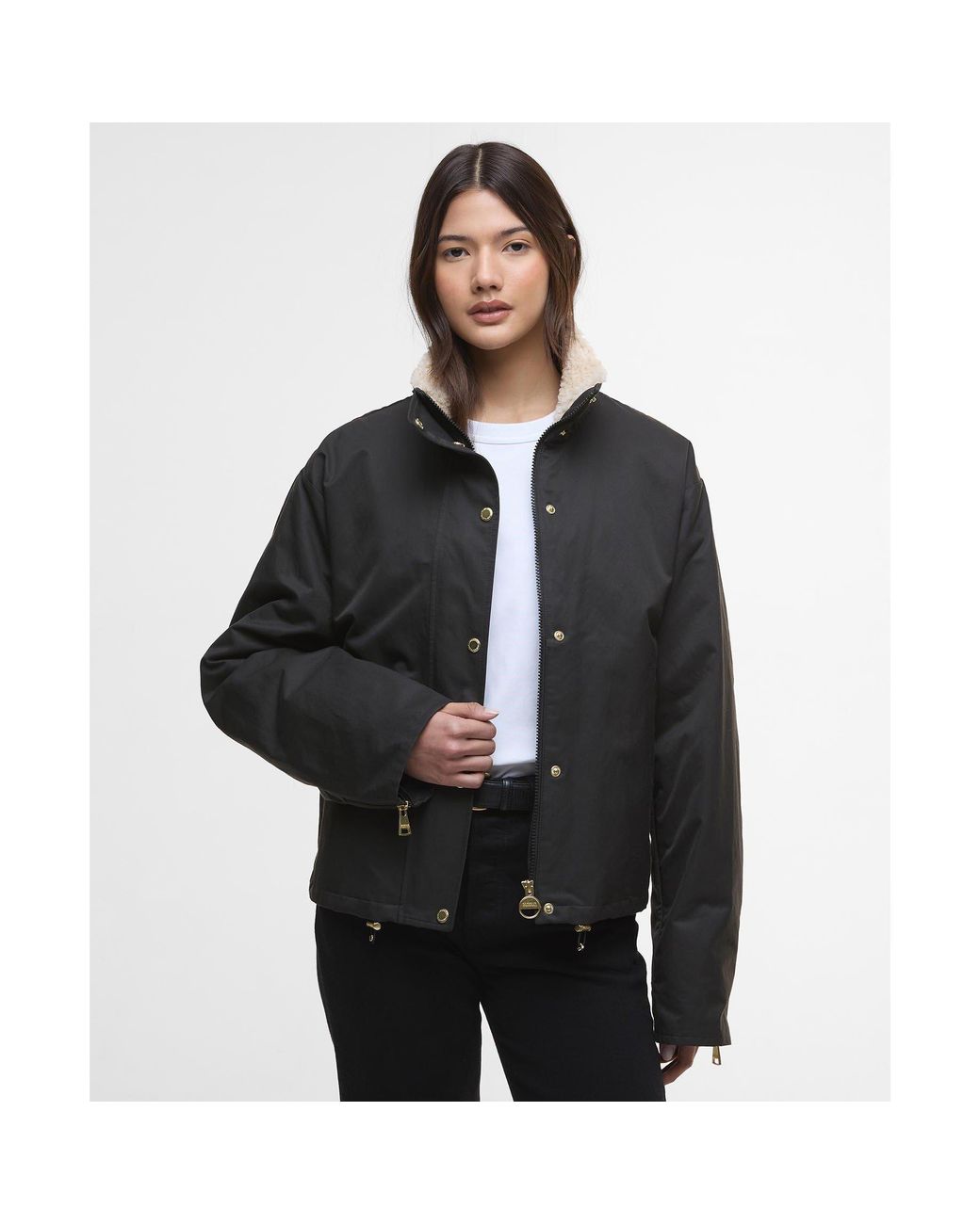 Barbour Black Luanda 3-In-1 Showerproof Long Sleeve Rain Anorak