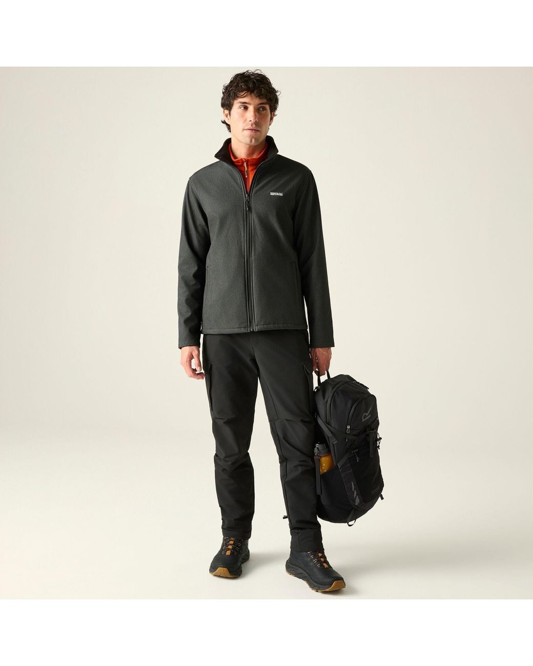 Regatta Black Cera V Softshell Midlayer for men
