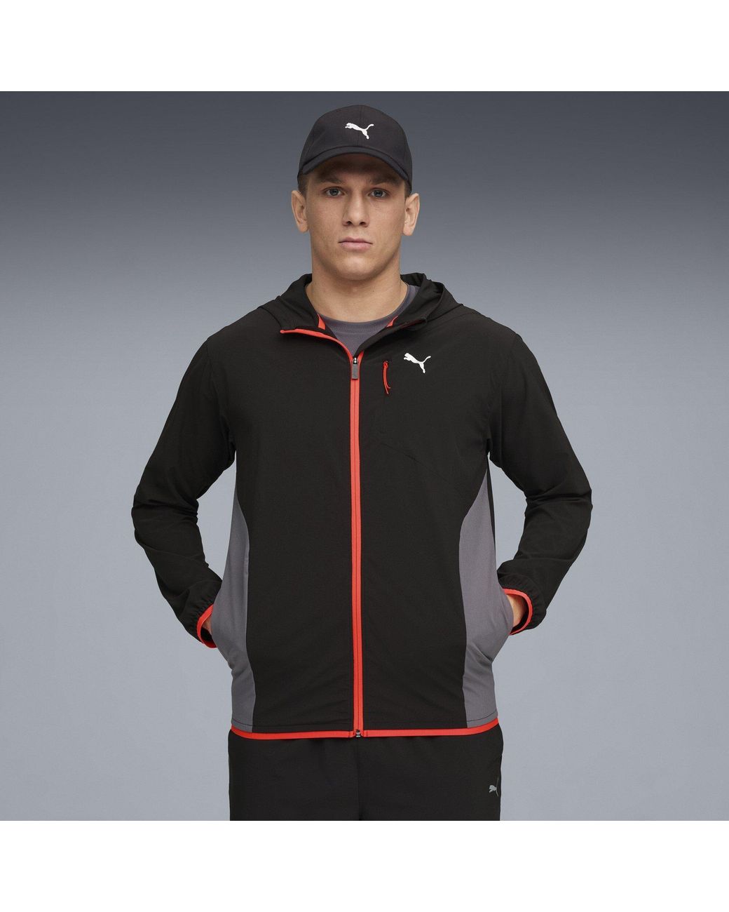 PUMA Black Flex Woven Tracksuit for men