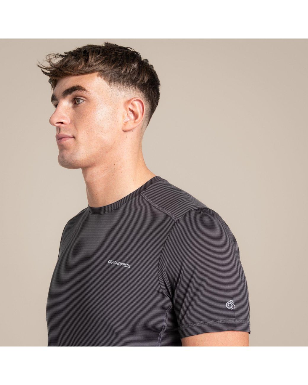 Craghoppers Gray Dofe Charon Short Sleeve Tshirt for men