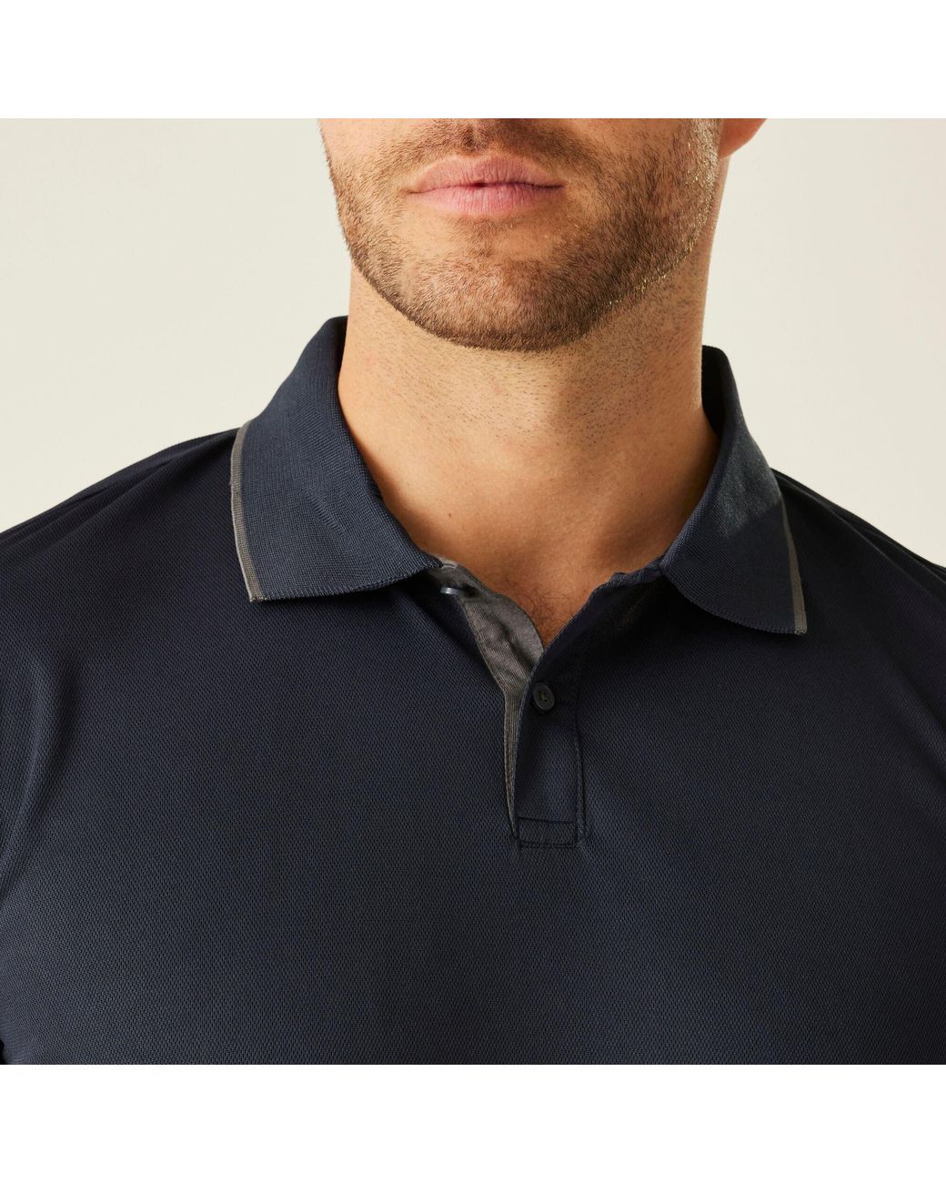 Regatta Blue Navigate Short Sleeve Polo Shirt for men
