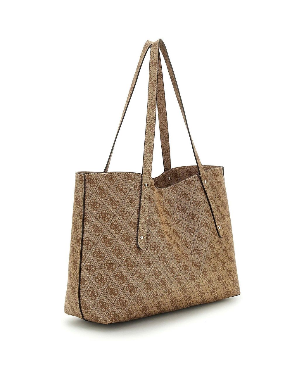 Guess Brown Brenton Tote Bags
