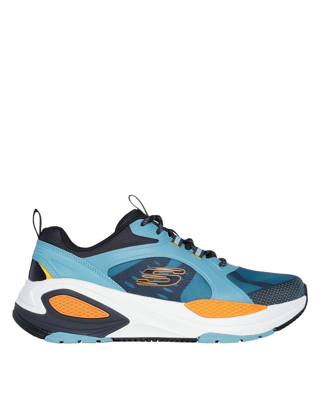 Skechers Blue Monomesh Lace Up Classic Low-Top Trainers for men