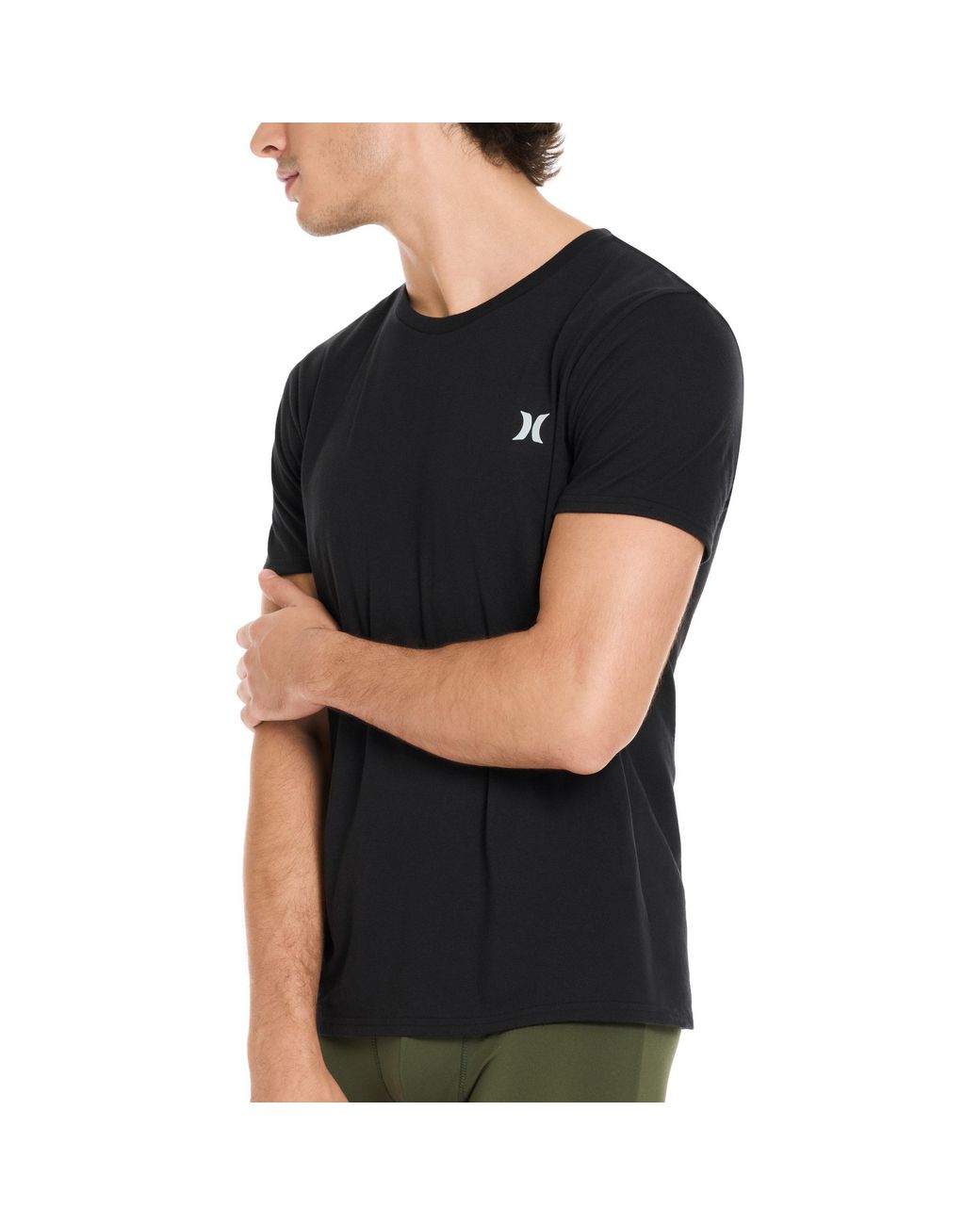 Hurley Black 2Pk Crew T-Shirts for men