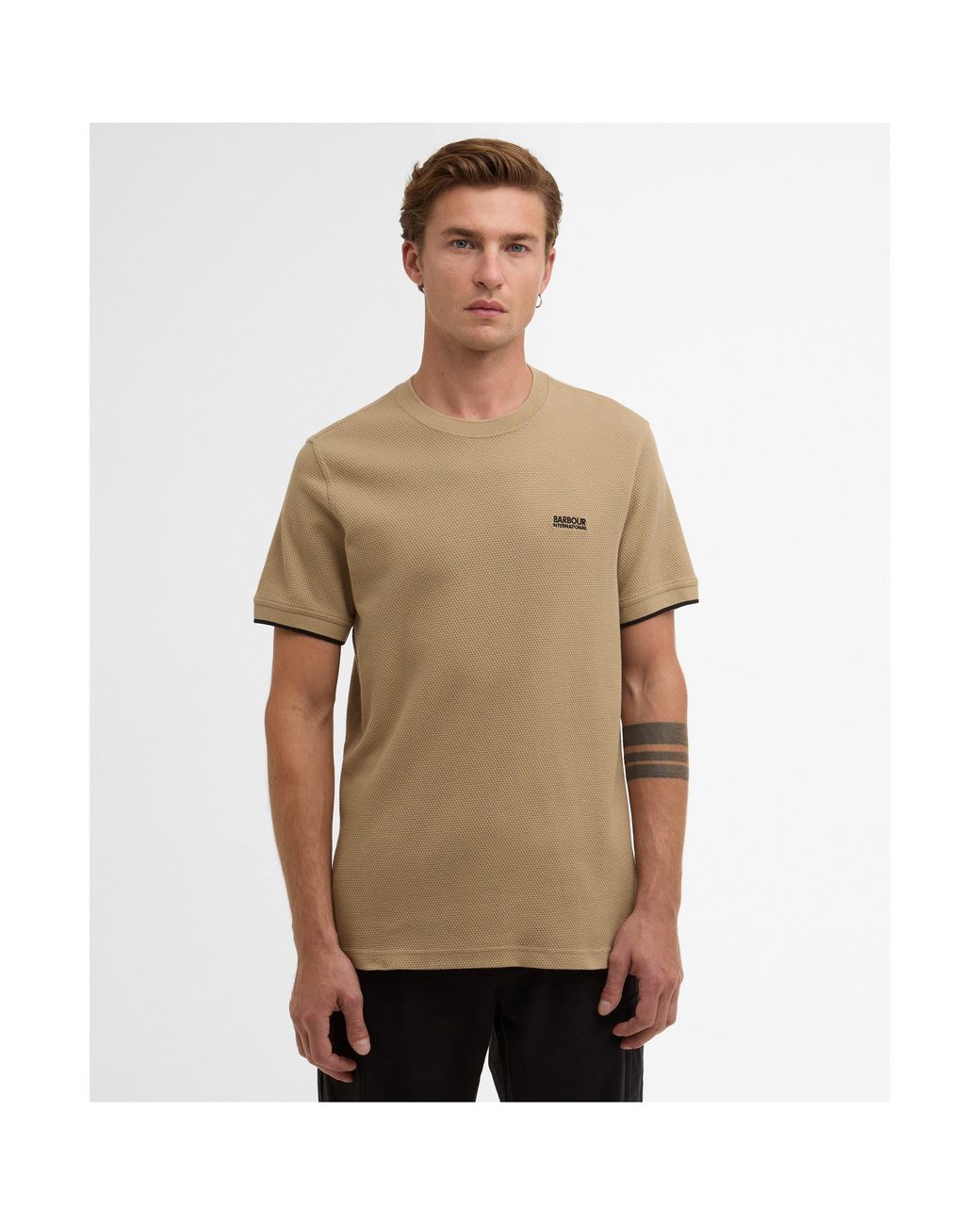 Barbour Natural Eamon Pique T-Shirt for men