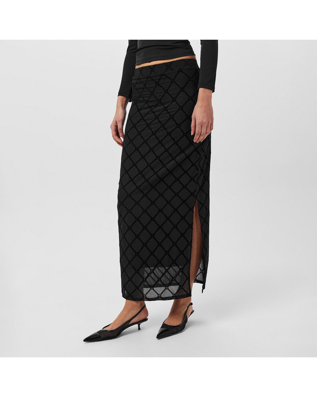 HUGO Black Maxi Nataris Skirt