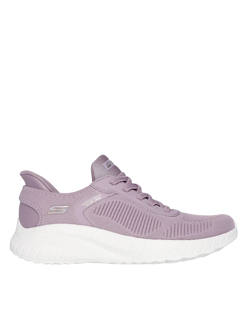 Skechers Purple Bobs Squad Chaos Current Muse Slip-On Trainers