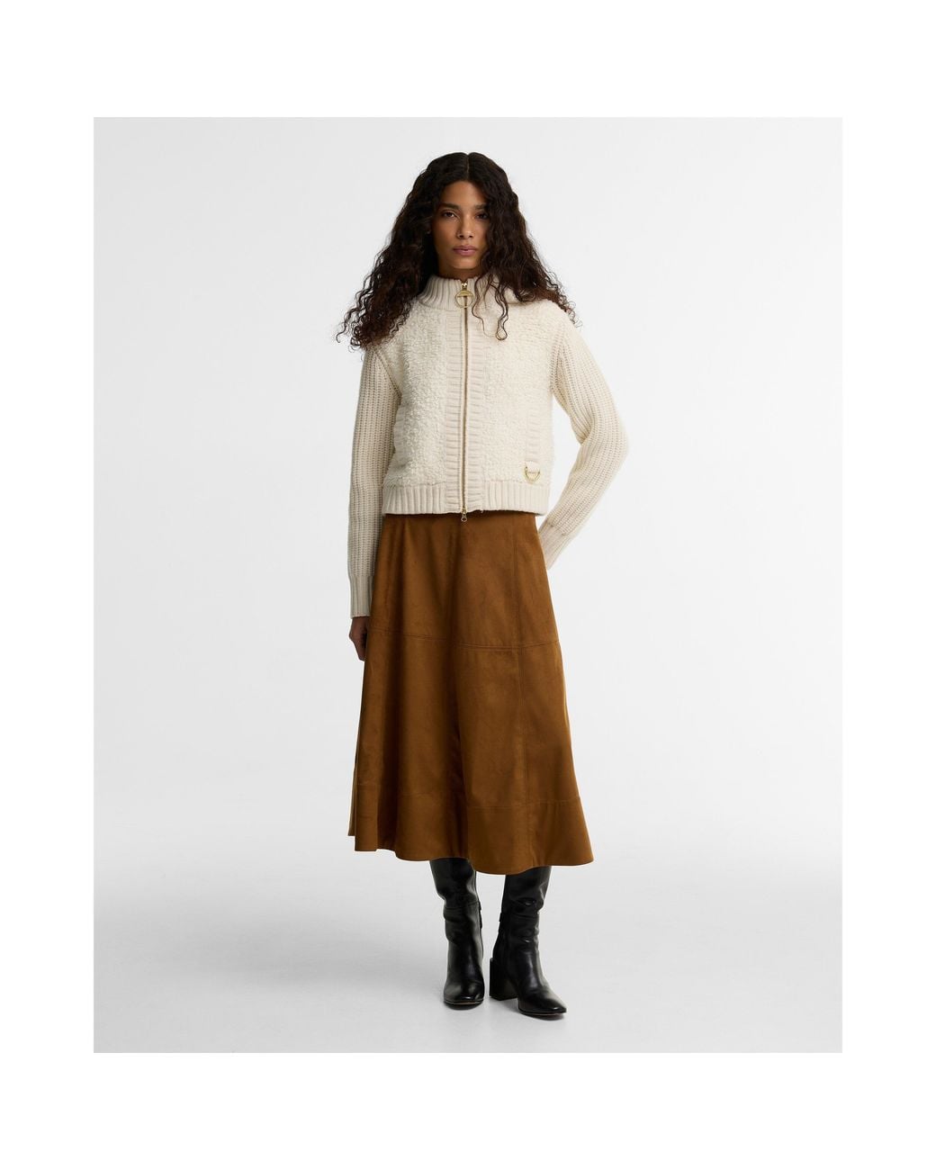 Barbour Brown B.Li Rothley Skirt Ld64