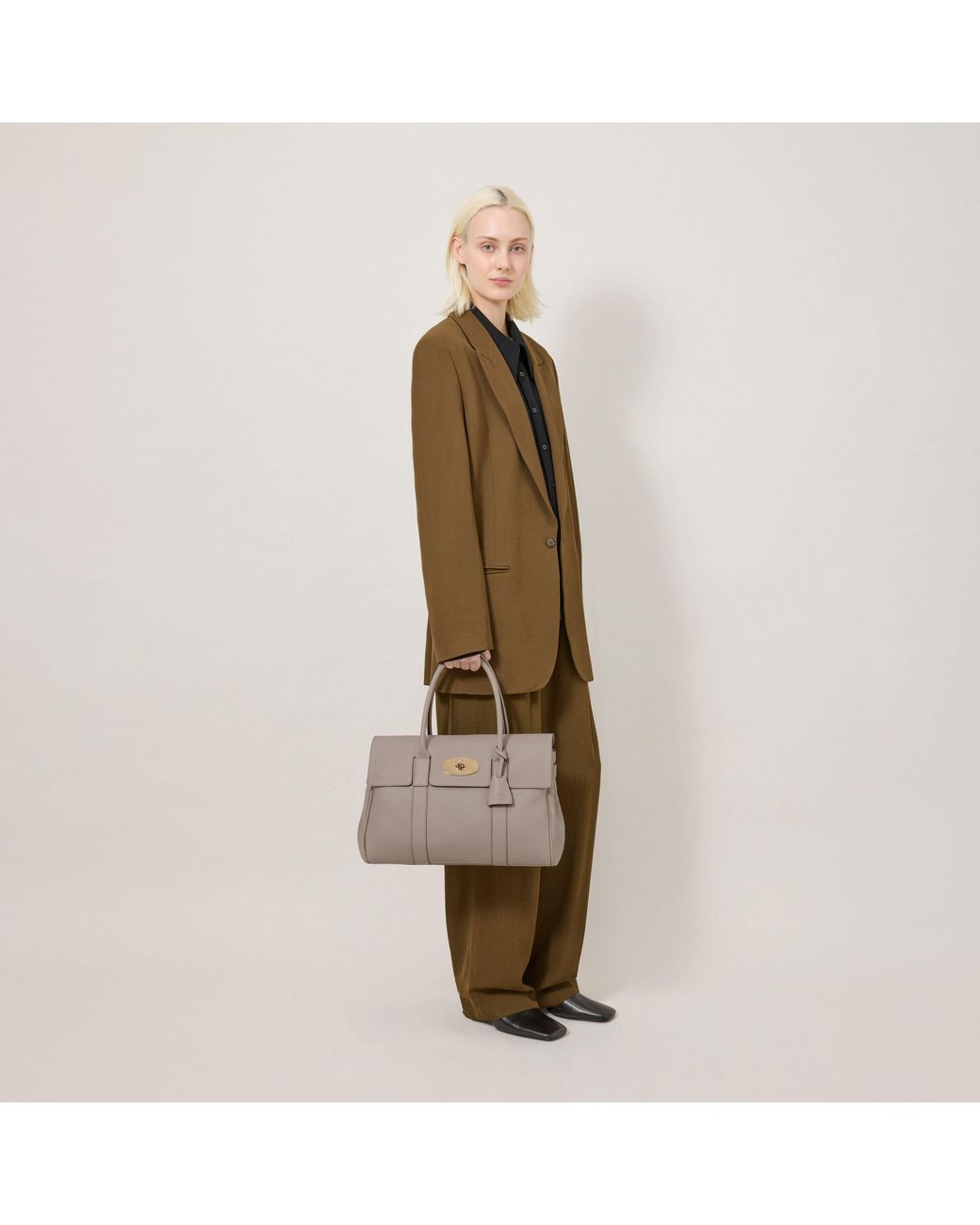Mulberry Gray Bayswater Cashmere Taupe