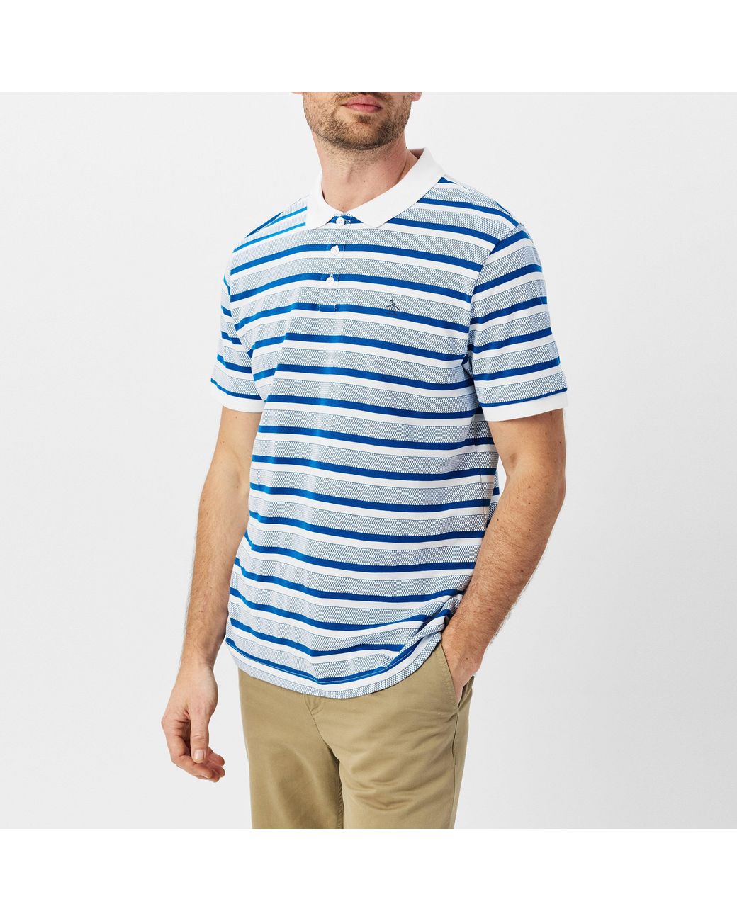 Original Penguin Blue Bbl Stp Regular Fit Polo Shirt for men