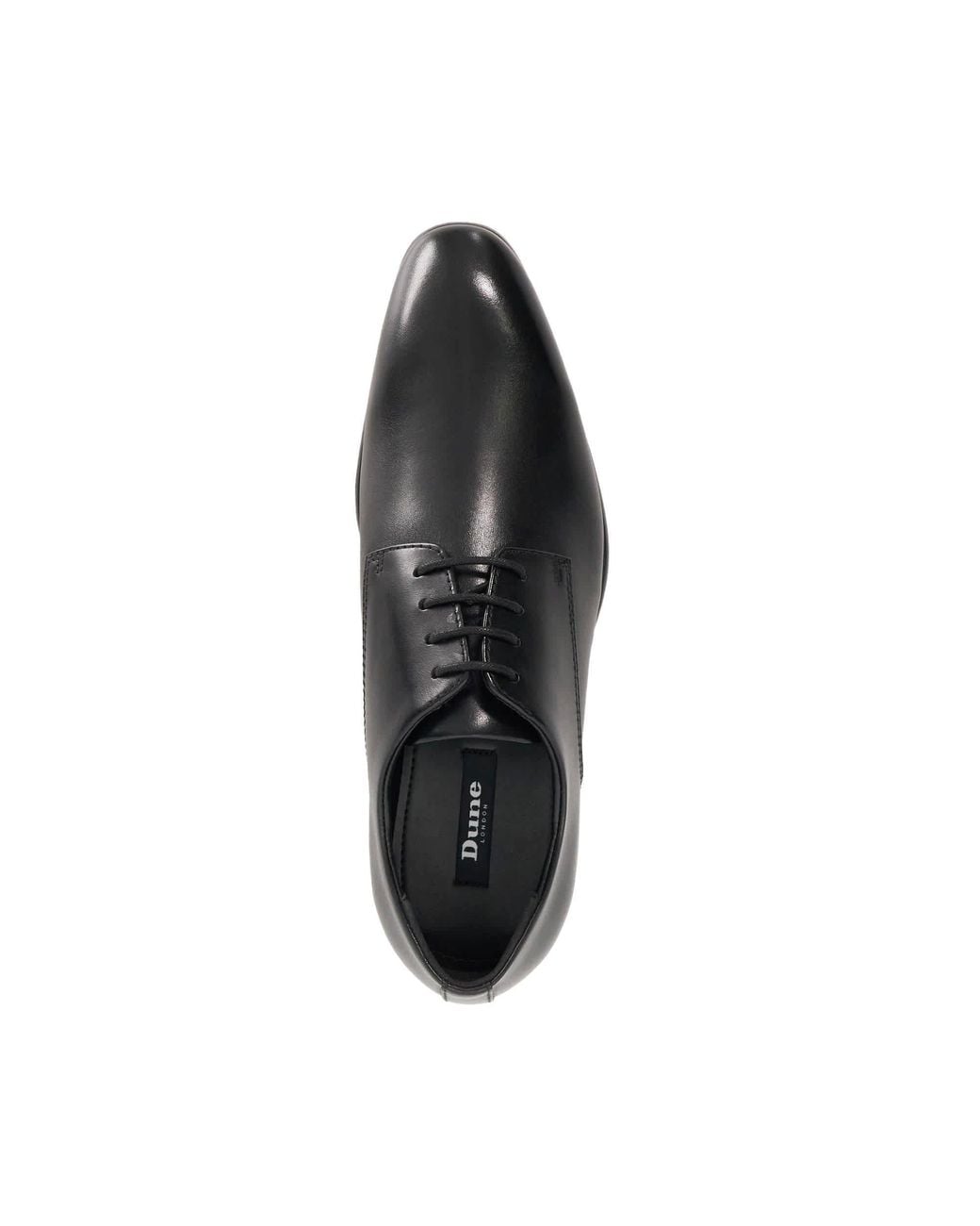 Dune Black Saunter Leather Derby Shoes for men