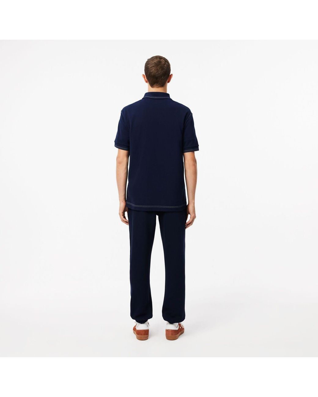 Lacoste Blue Regular Fit Piqué Sweatpants for men