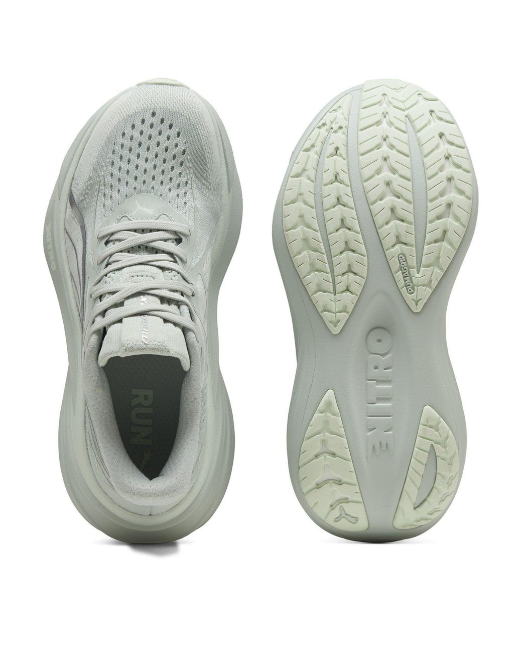 PUMA White Magmax Nitro 2 Road Running Shoes