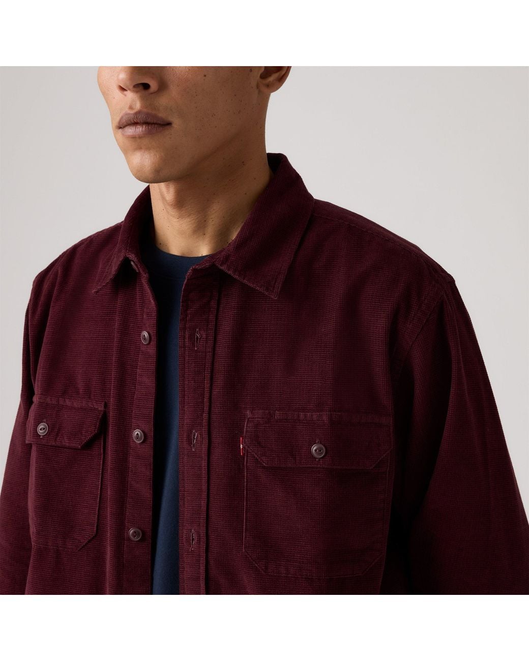 Levi's Red Jackson Long-Sleeve Corduroy Shirt for men