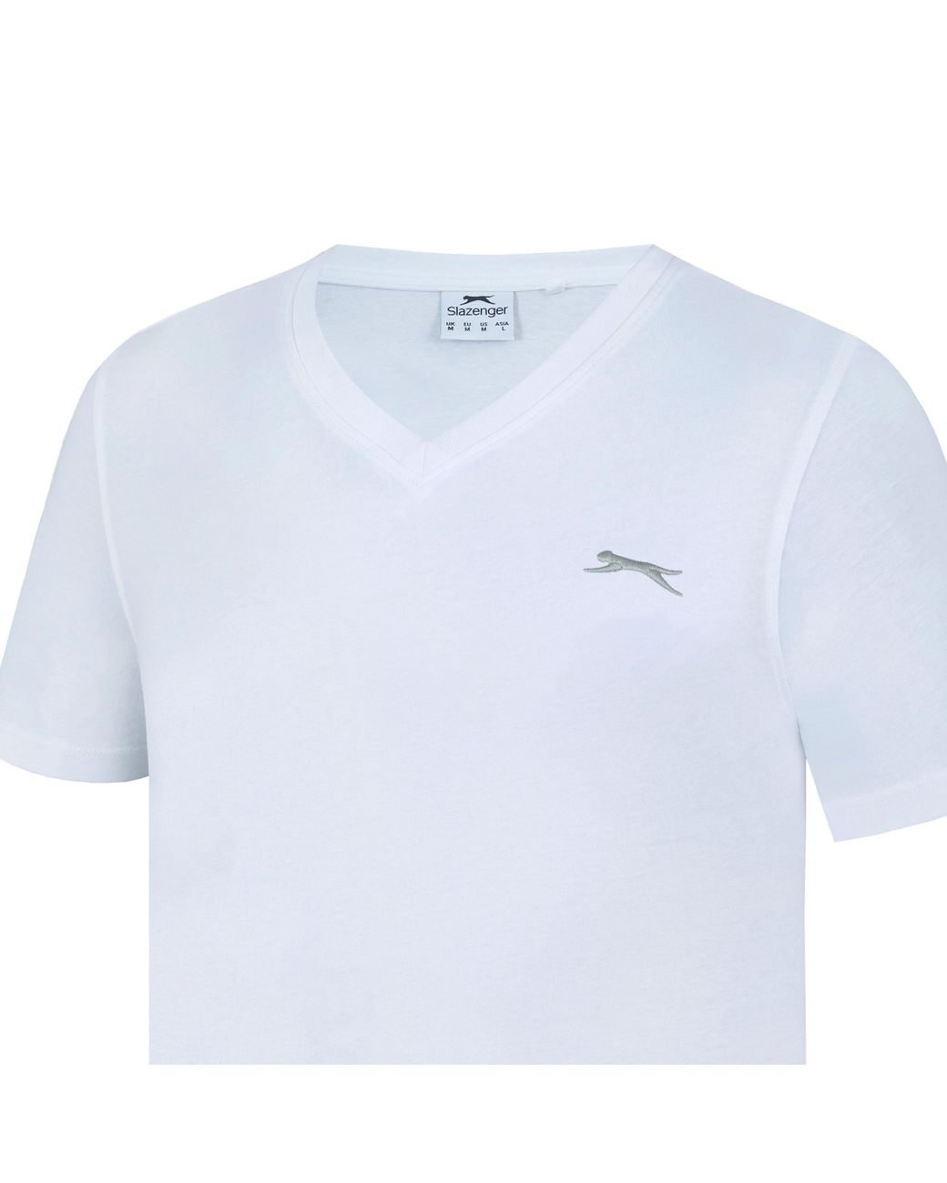 Slazenger 1881 White V Neck T Shirt for men