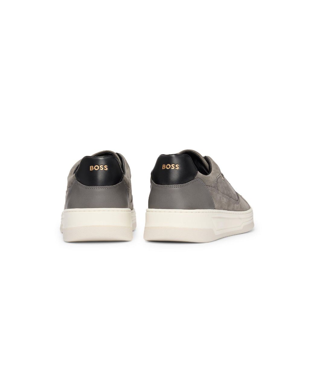 Boss Gray Low-Top Trainers for men