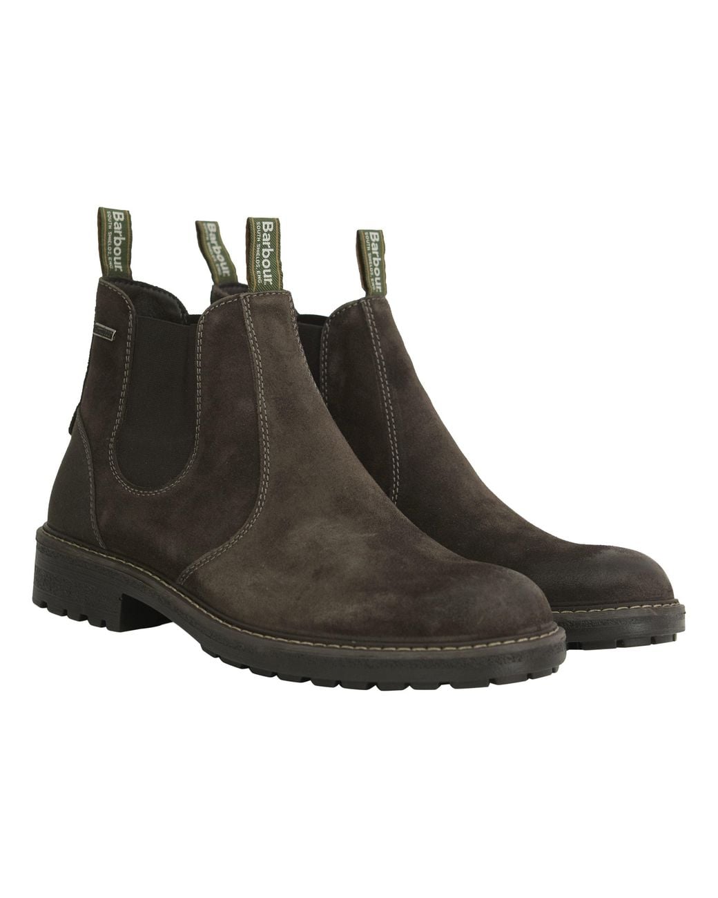 Barbour Brown Embleton Chukka Waterproof Leather Chelsea Boots for men