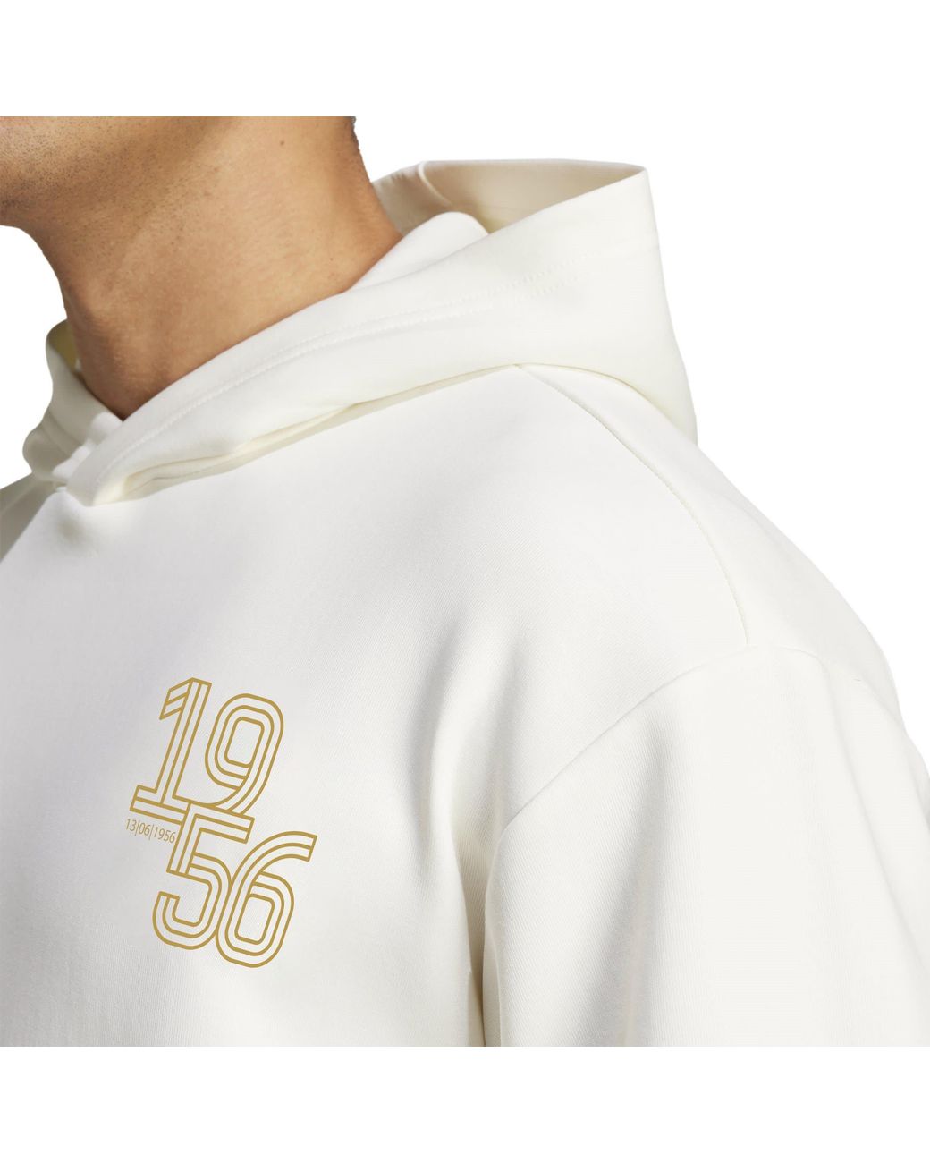 Adidas White Real Madrid Hoodie 2025 2026 for men