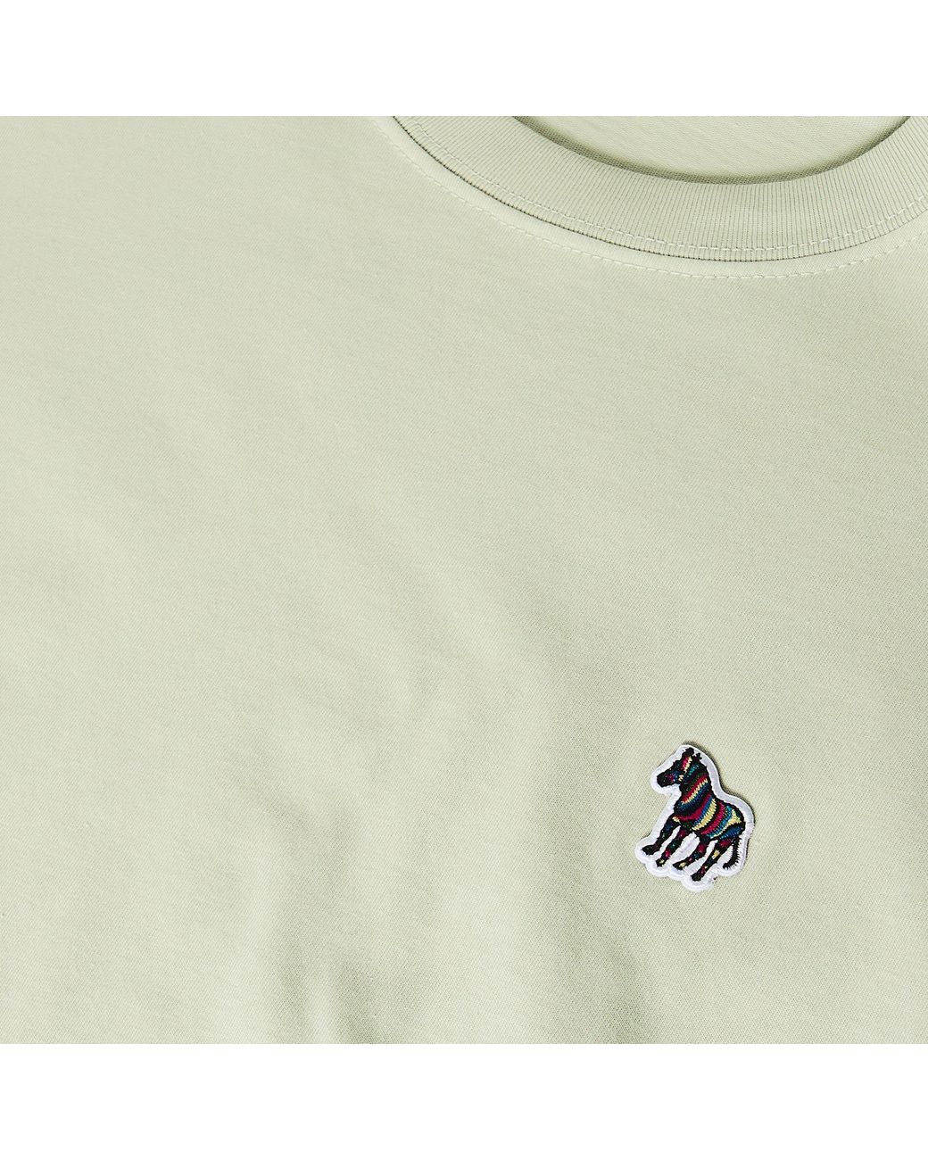 Paul Smith Green Regular Fit Zebra Crew-Neck T-Shirt for men