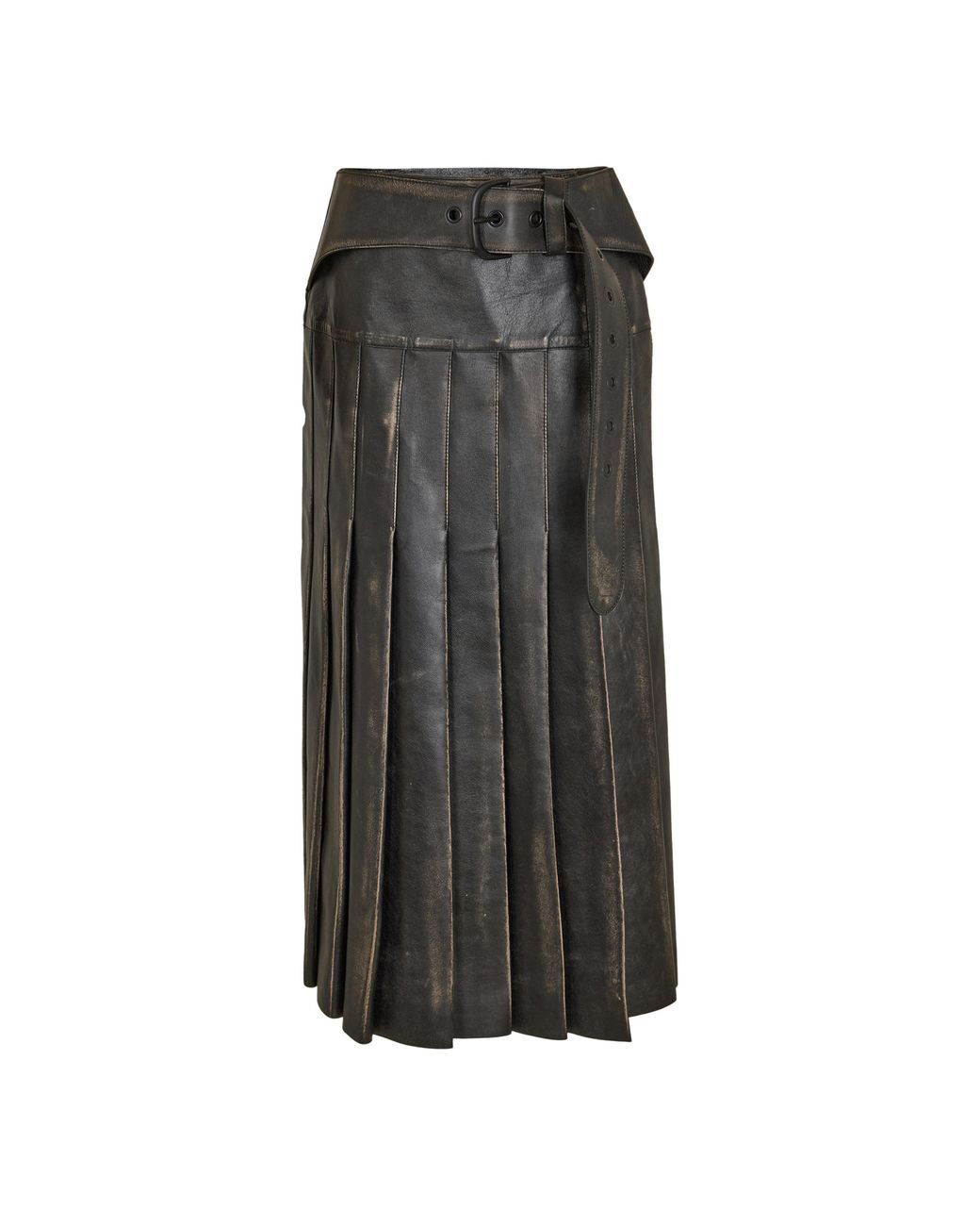 Off-White c/o Virgil Abloh Black Leather Shorts