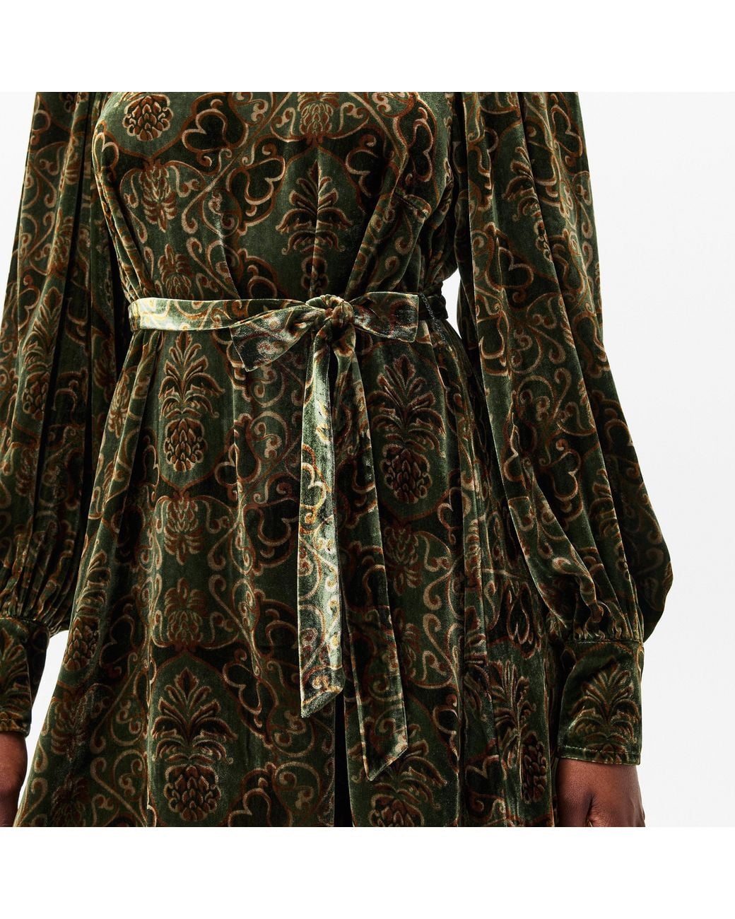 BARBOUR X FARM RIO Green X Farm Rio Ana Clara Mini Dress