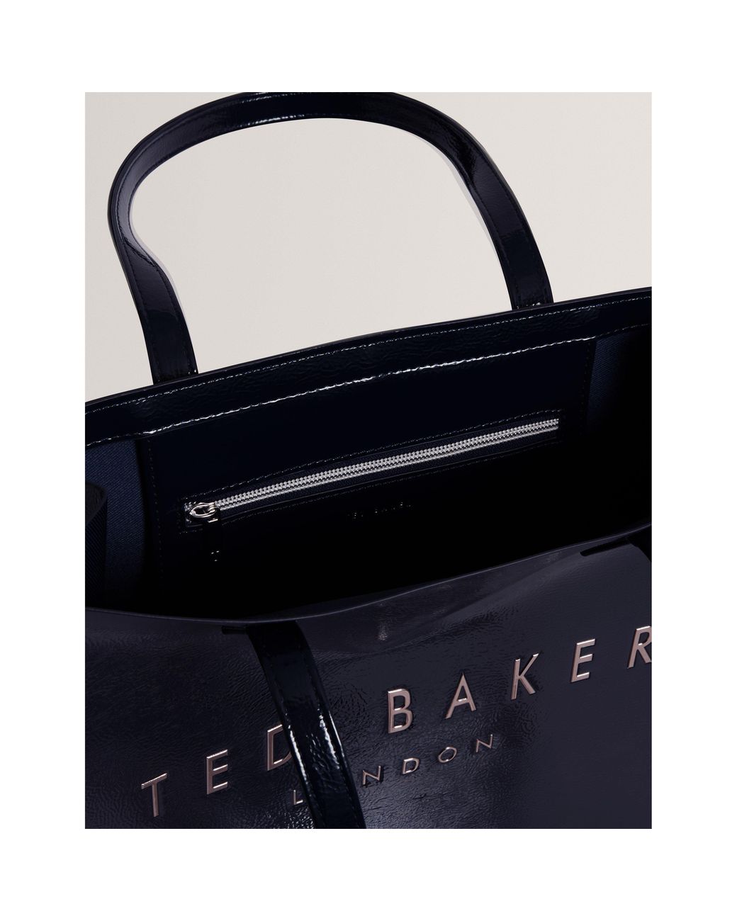Ted Baker Blue Crinkle Large Icon Tote Bag