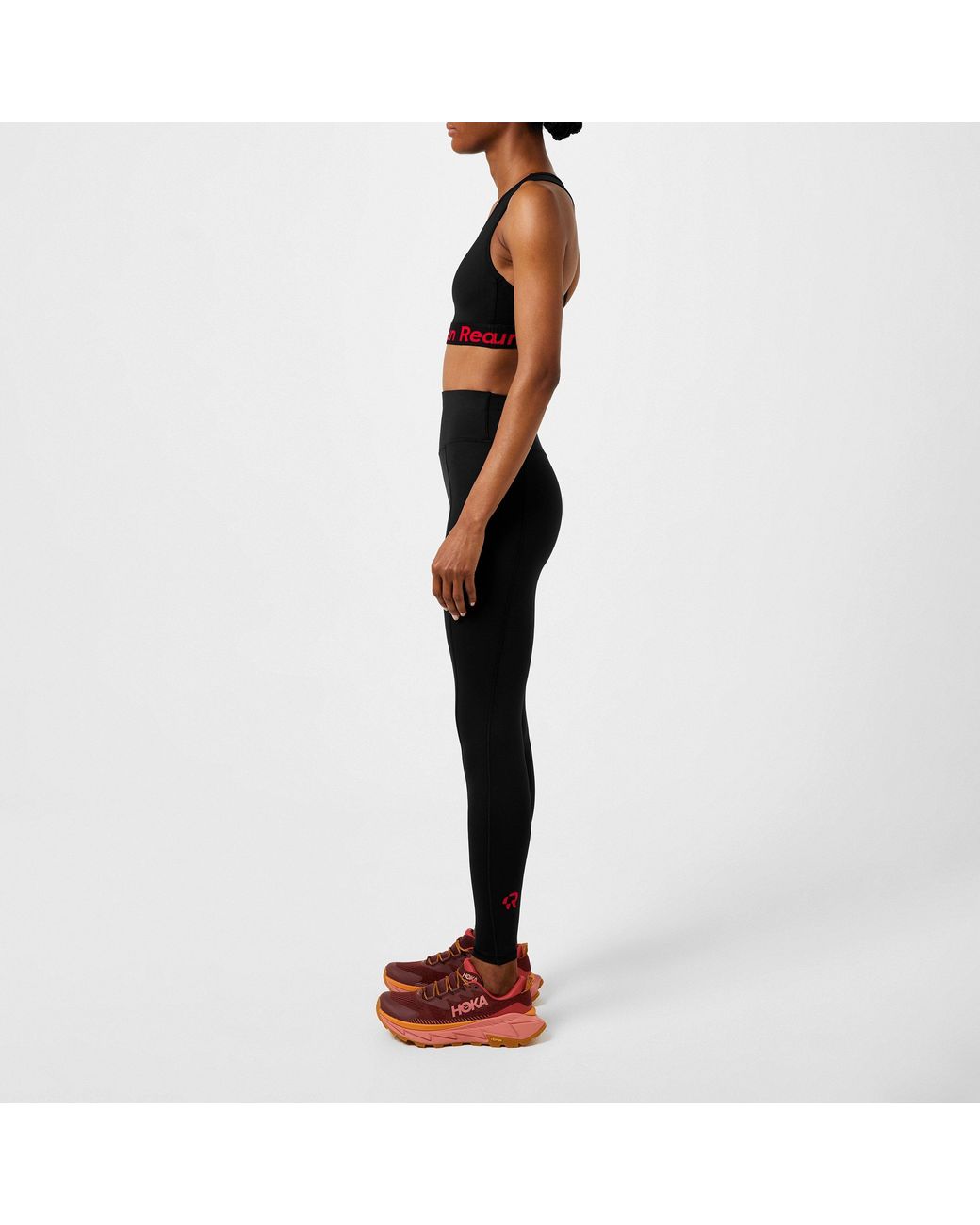 Red Run Black Low Impact Sports Bra