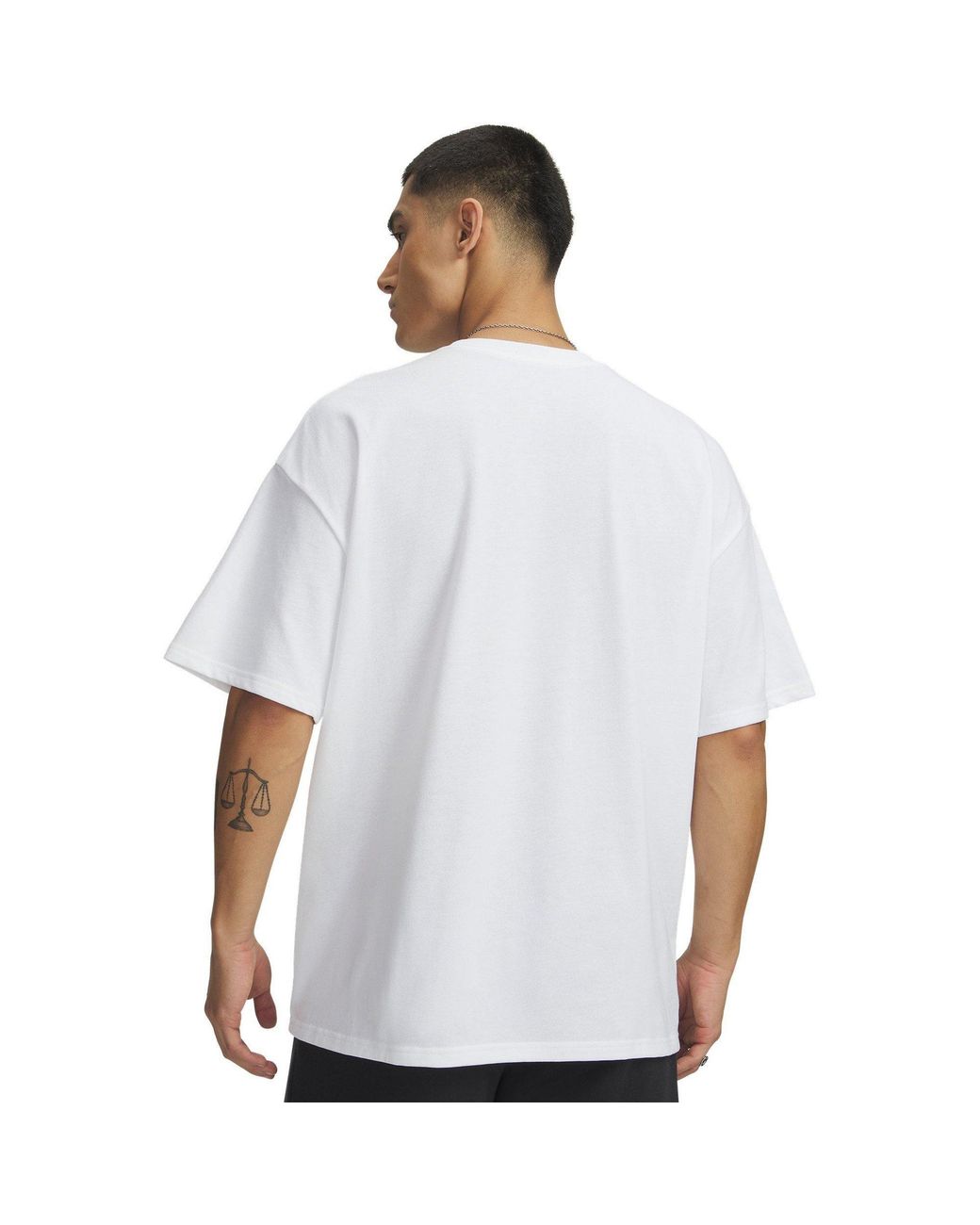 Under Armour White Short-Sleeve Performance Gym Top for men