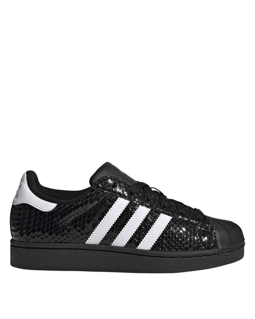Adidas Originals Black Superstar Ii Leather Low-Top Trainers