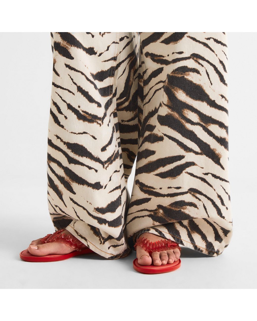 Melissa Red X Ganni Ff Flip Flops