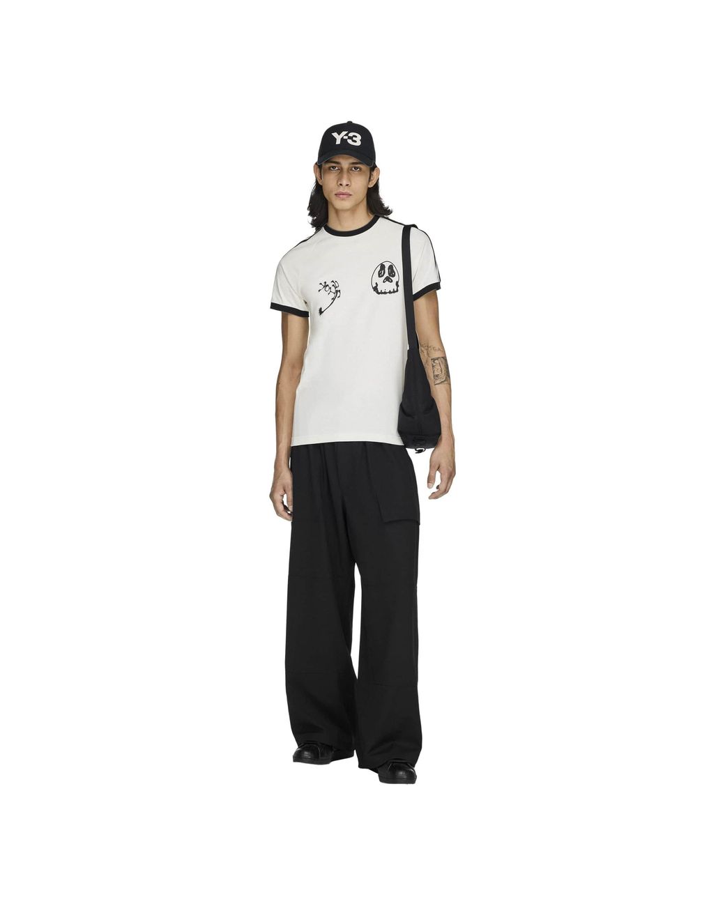 Y-3 Natural Gfx Cali Cotton Short-Sleeve T-Shirt for men