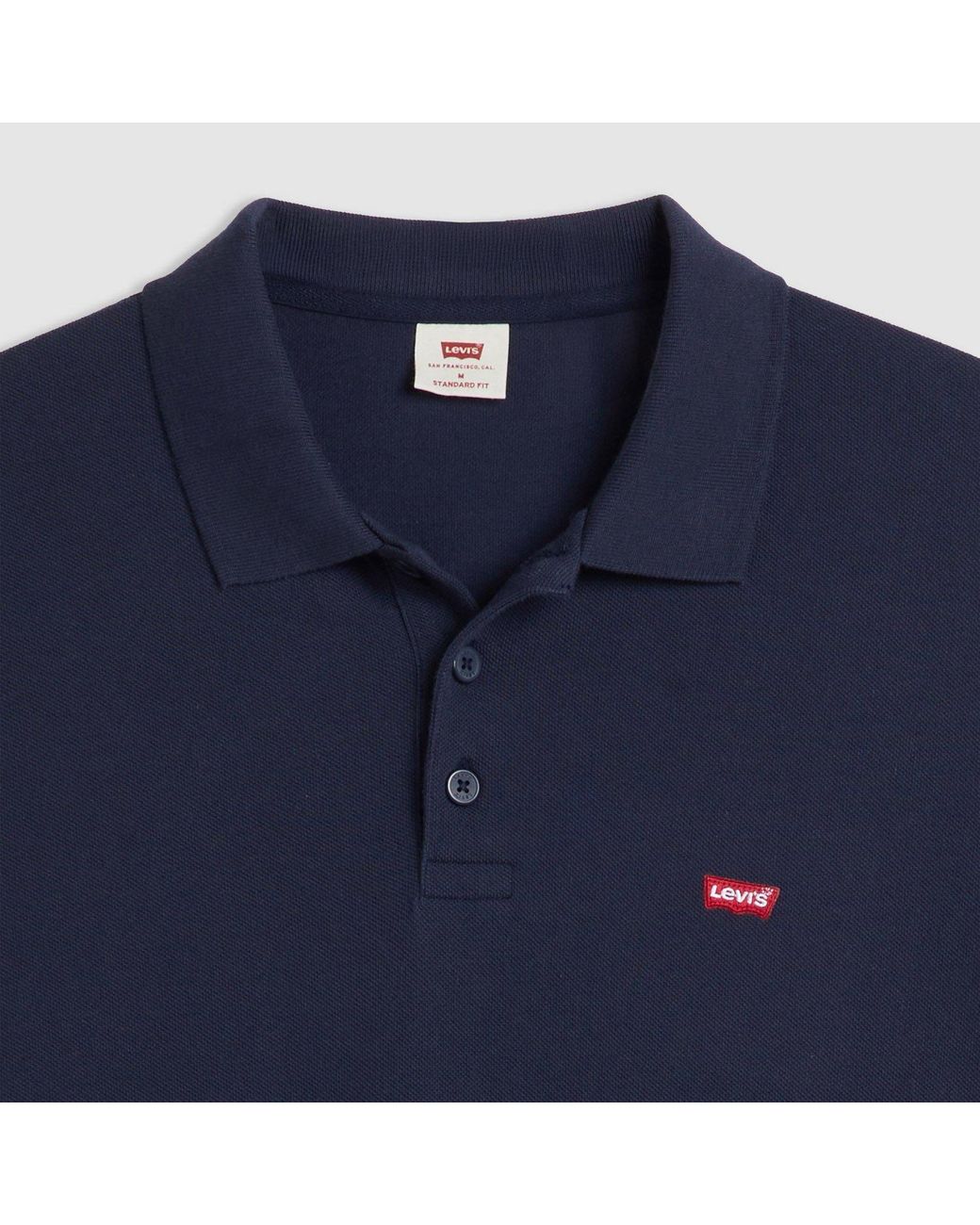 Levi's Blue Short-Sleeve Polo Shirt for men