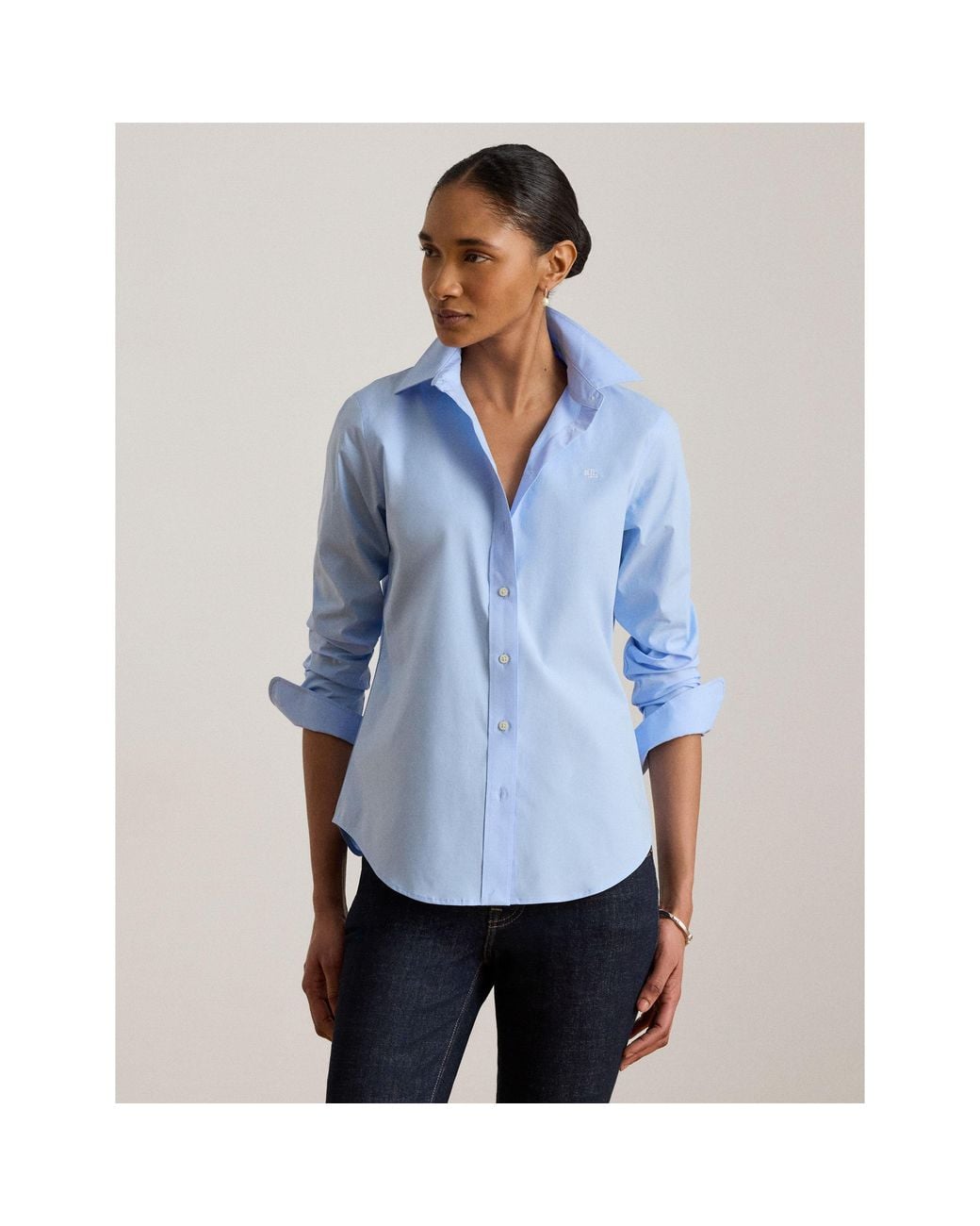 Ralph Lauren Blue Featherweight Cotton Shirt