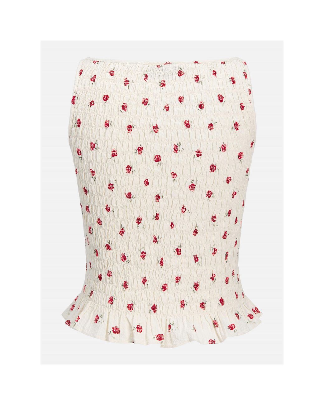 JJXX Pink Smock Peplum Top