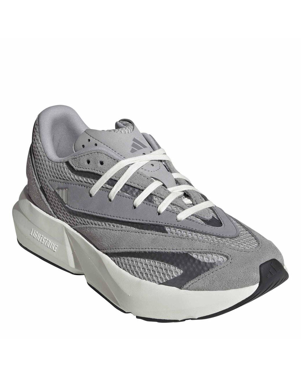 Adidas Gray Lightblaze Road Running Shoes for men