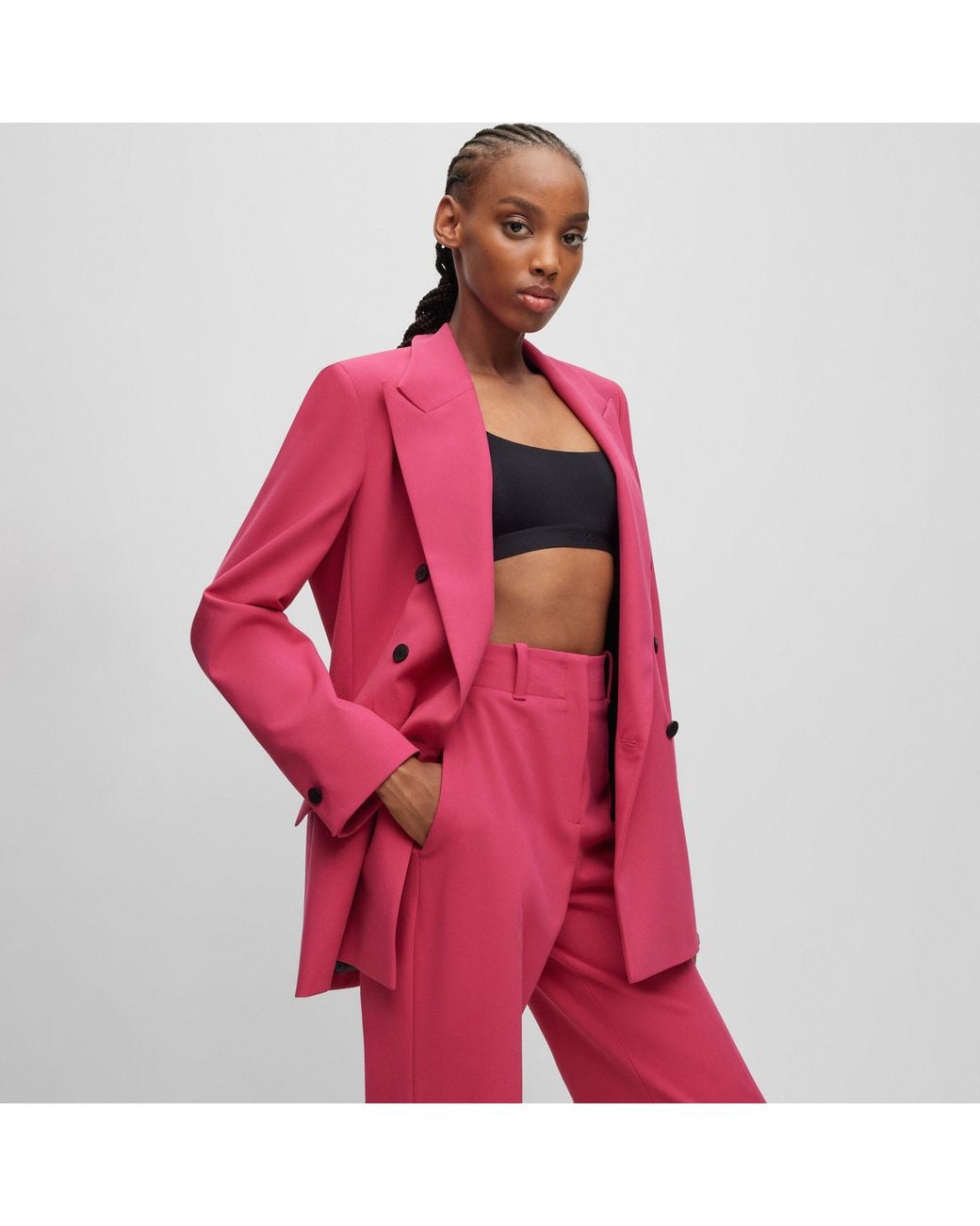 HUGO Red Amalisa Long Sleeve Zip Blazer