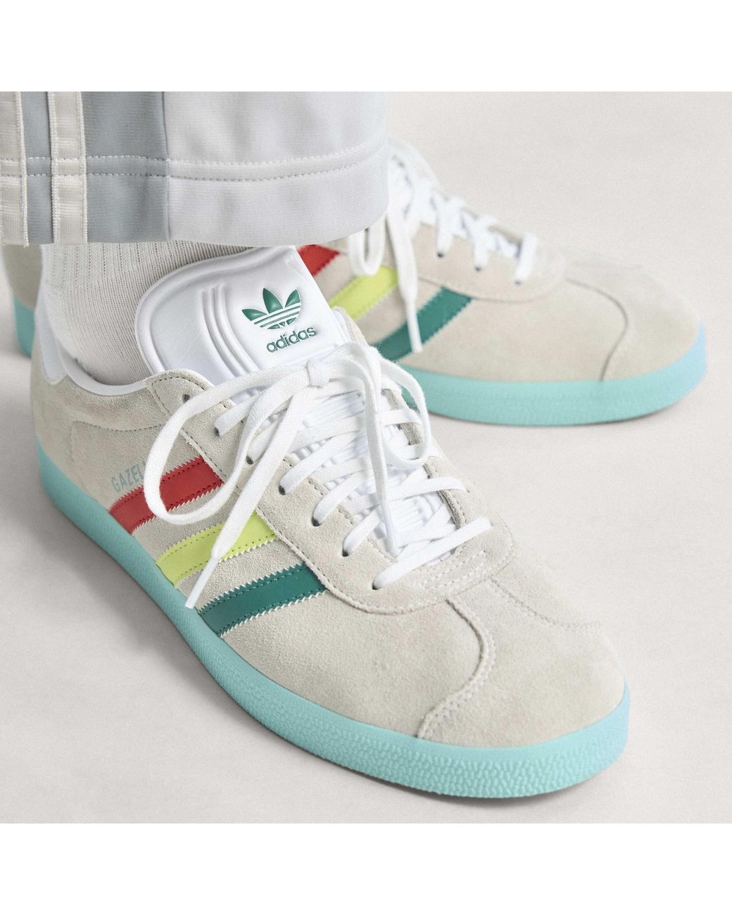 Adidas Green Gazelle Low Top Canvas Sneakers for men