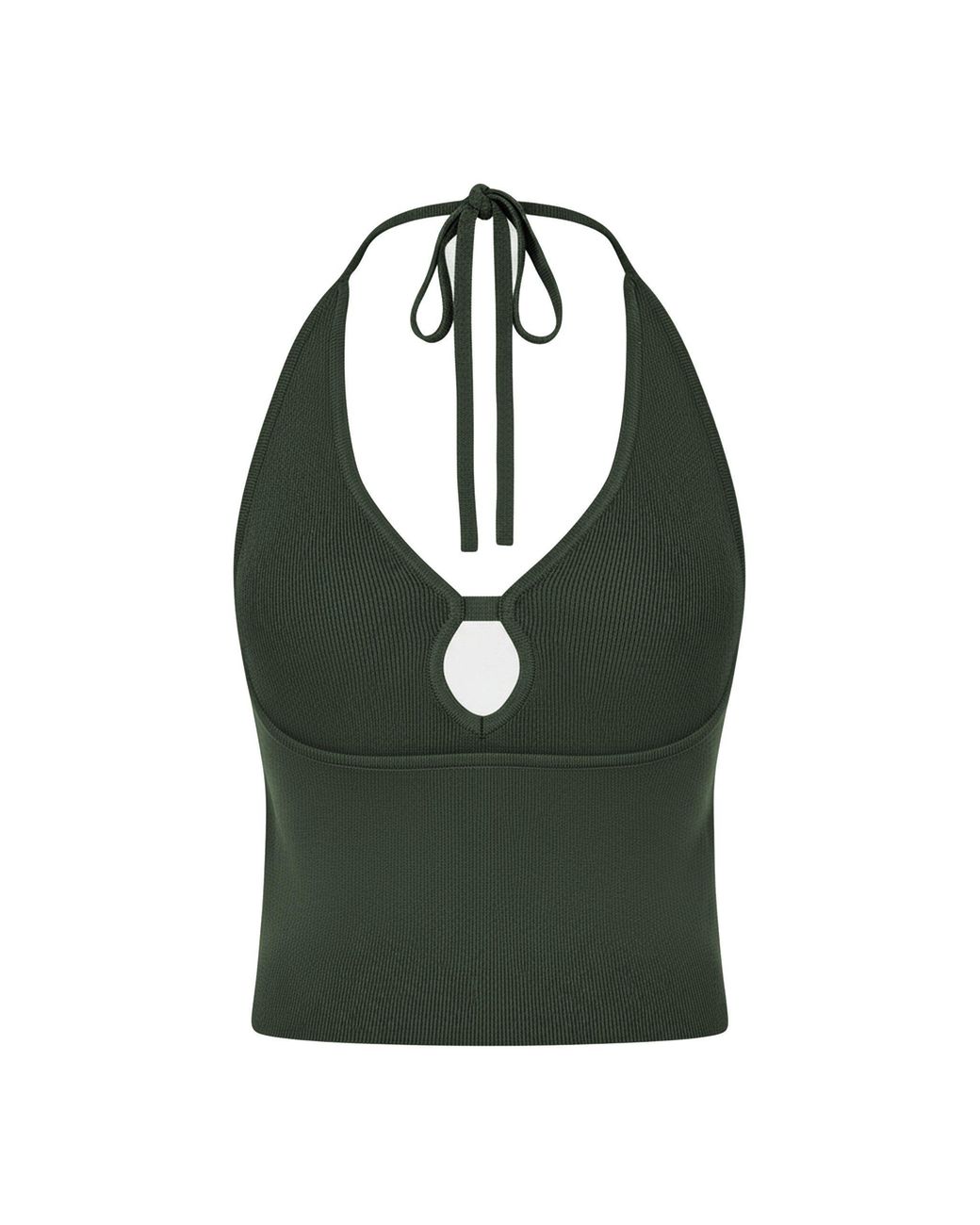 Jack Wills Green Cut Out Knit Top