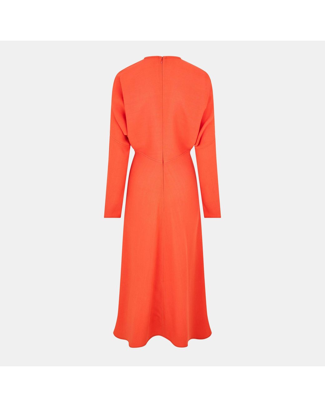 Victoria Beckham Red Dolman Midi Dress