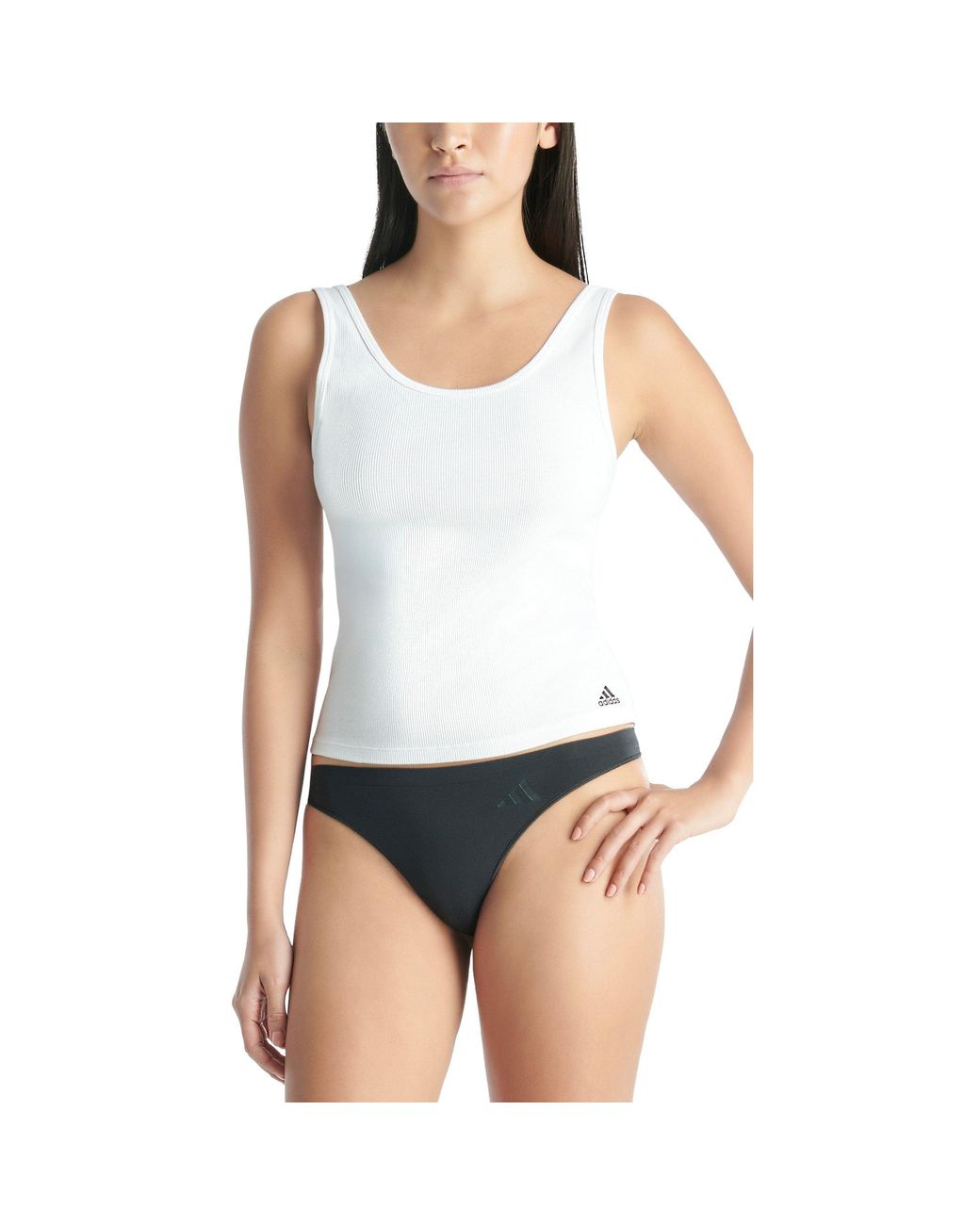 Adidas Black Low Rise Thong 3Pk