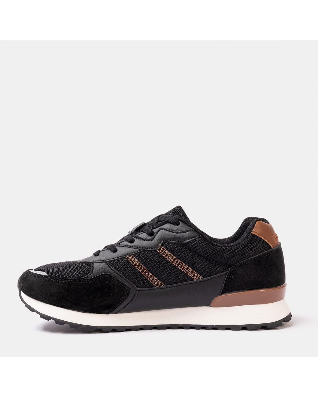 Donnay Black Bob Trainers for men