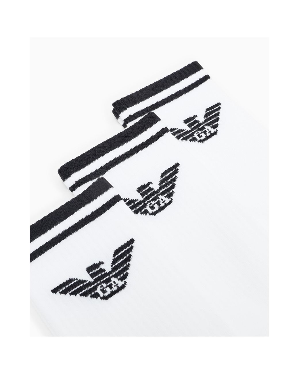 Emporio Armani White Crew Socks for men