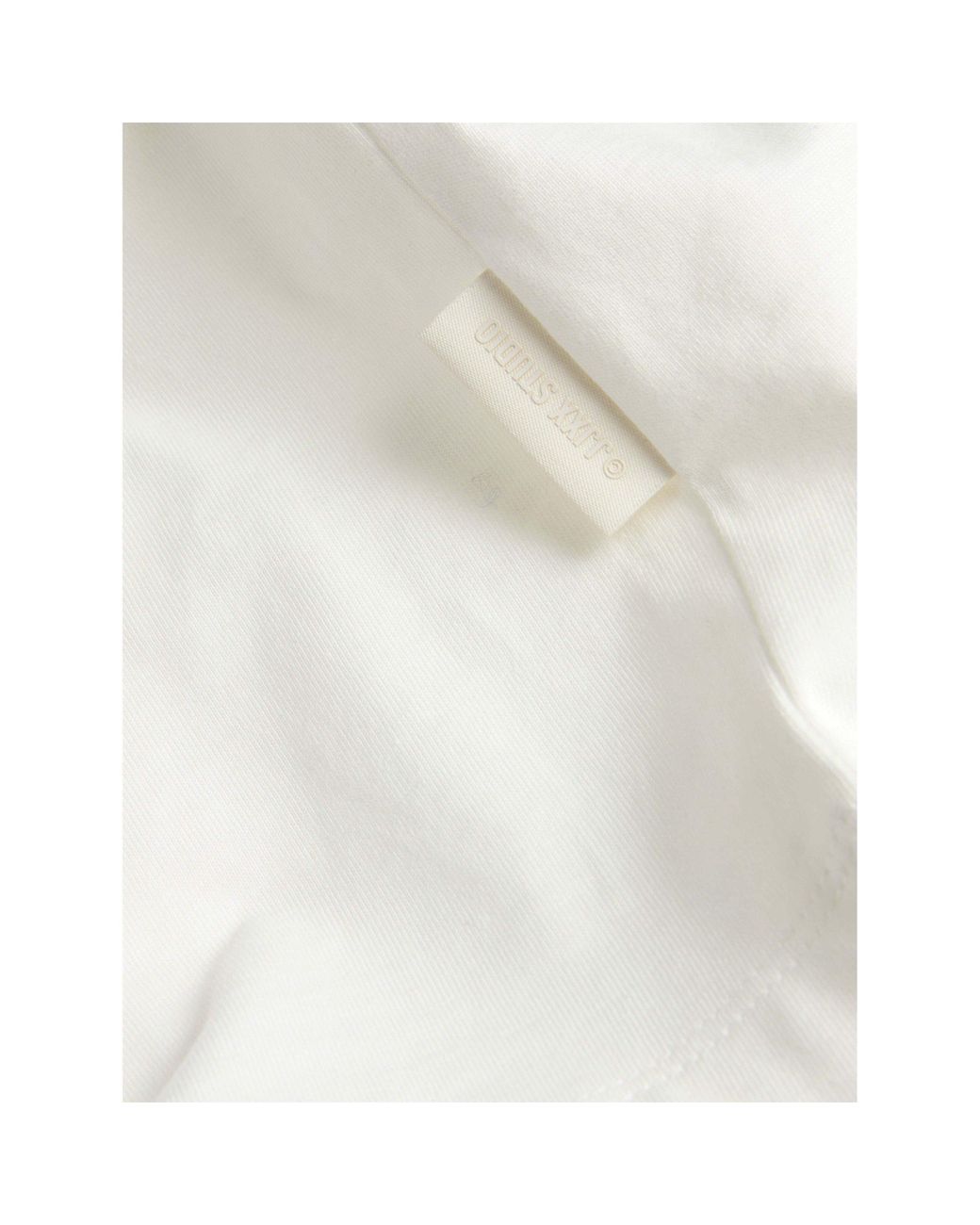 JJXX White Sophia Boxy Cotton Oversized-Fit Long-Sleeve T-Shirt