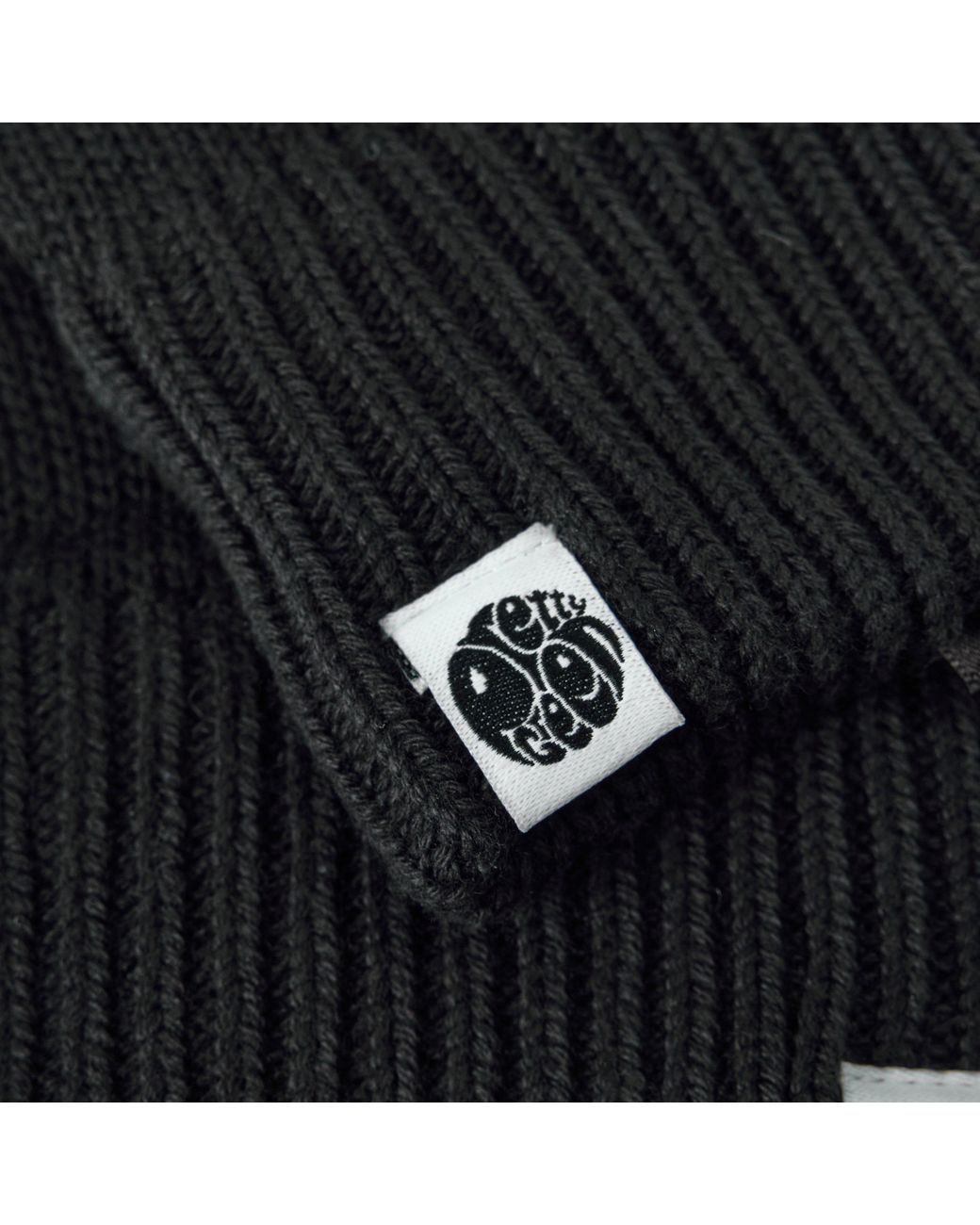 Pretty Green Black Norbury Fleece Gloves for men